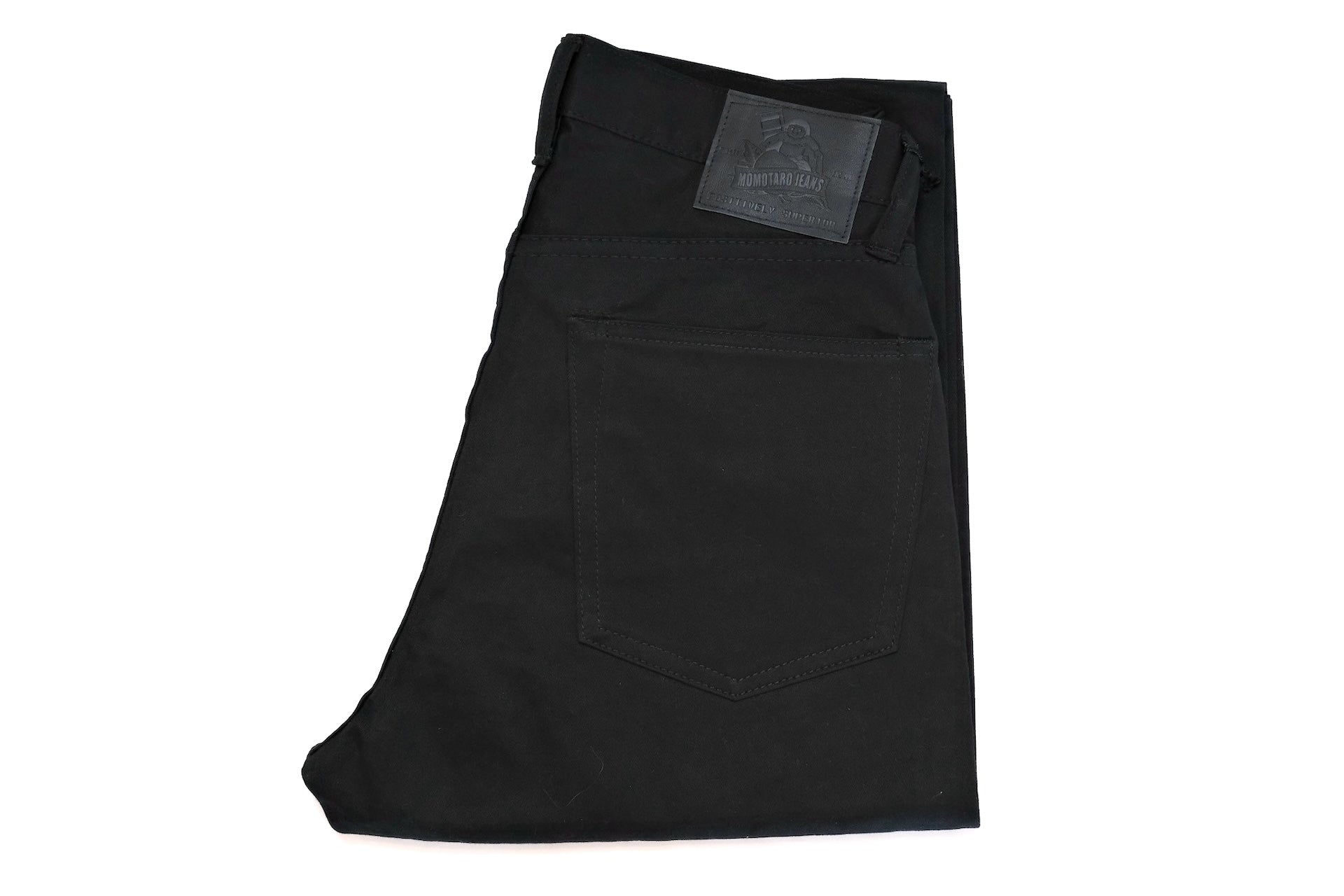 MOMOTARO JEANS  12.5oz Selvage Moleskin Trousers (Black)