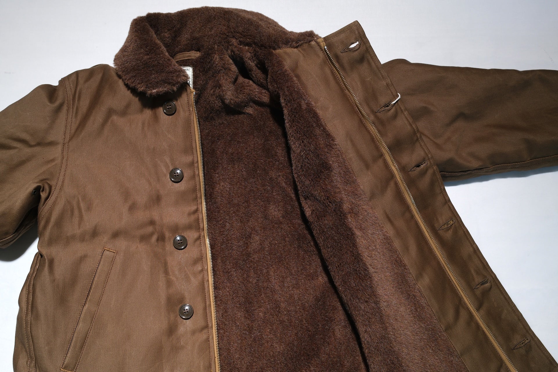 Freewheelers N-1 1940s Naval Deck Jacket (Red Khaki)
