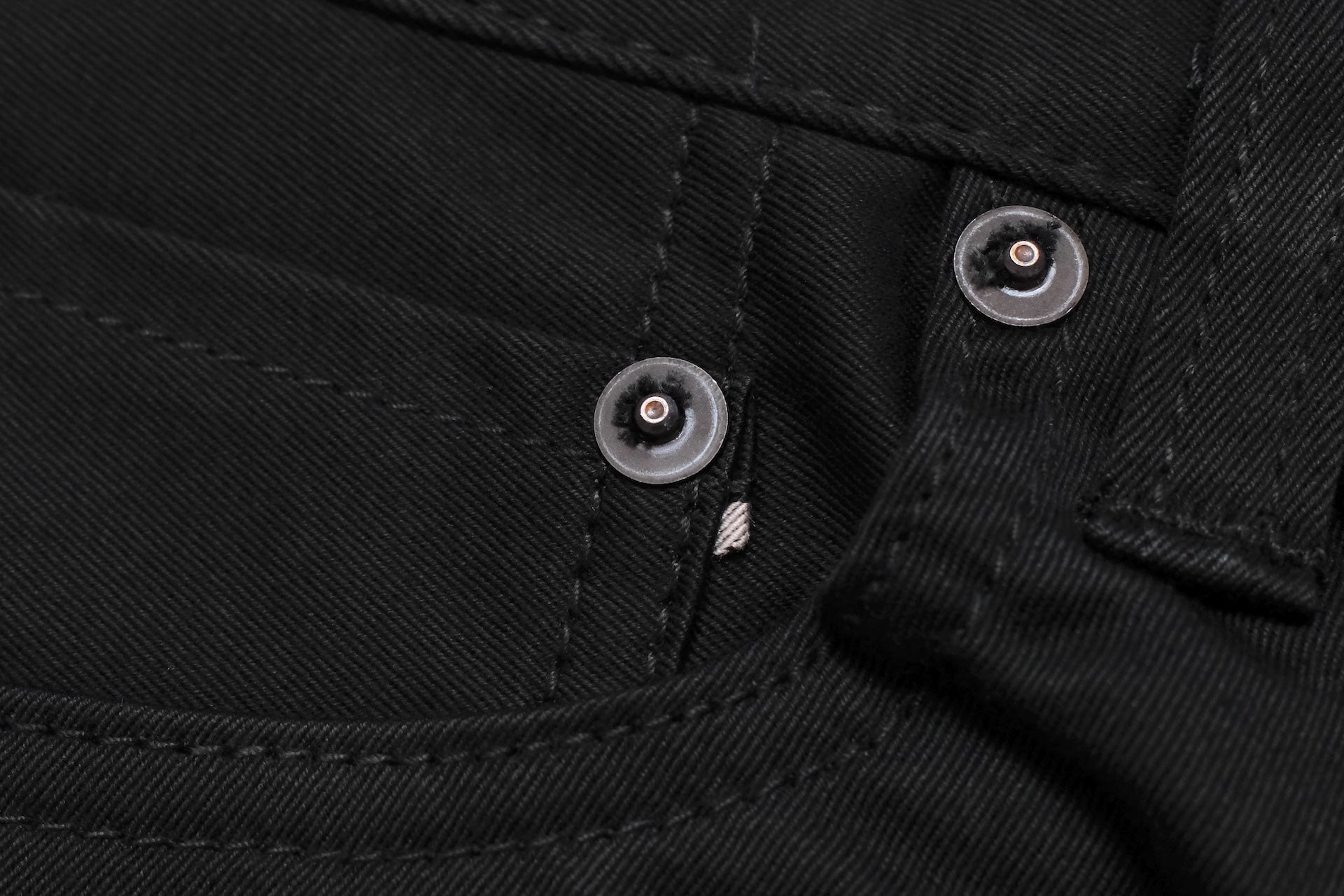 MOMOTARO JEANS  12.5oz Selvage Moleskin Trousers (Black)
