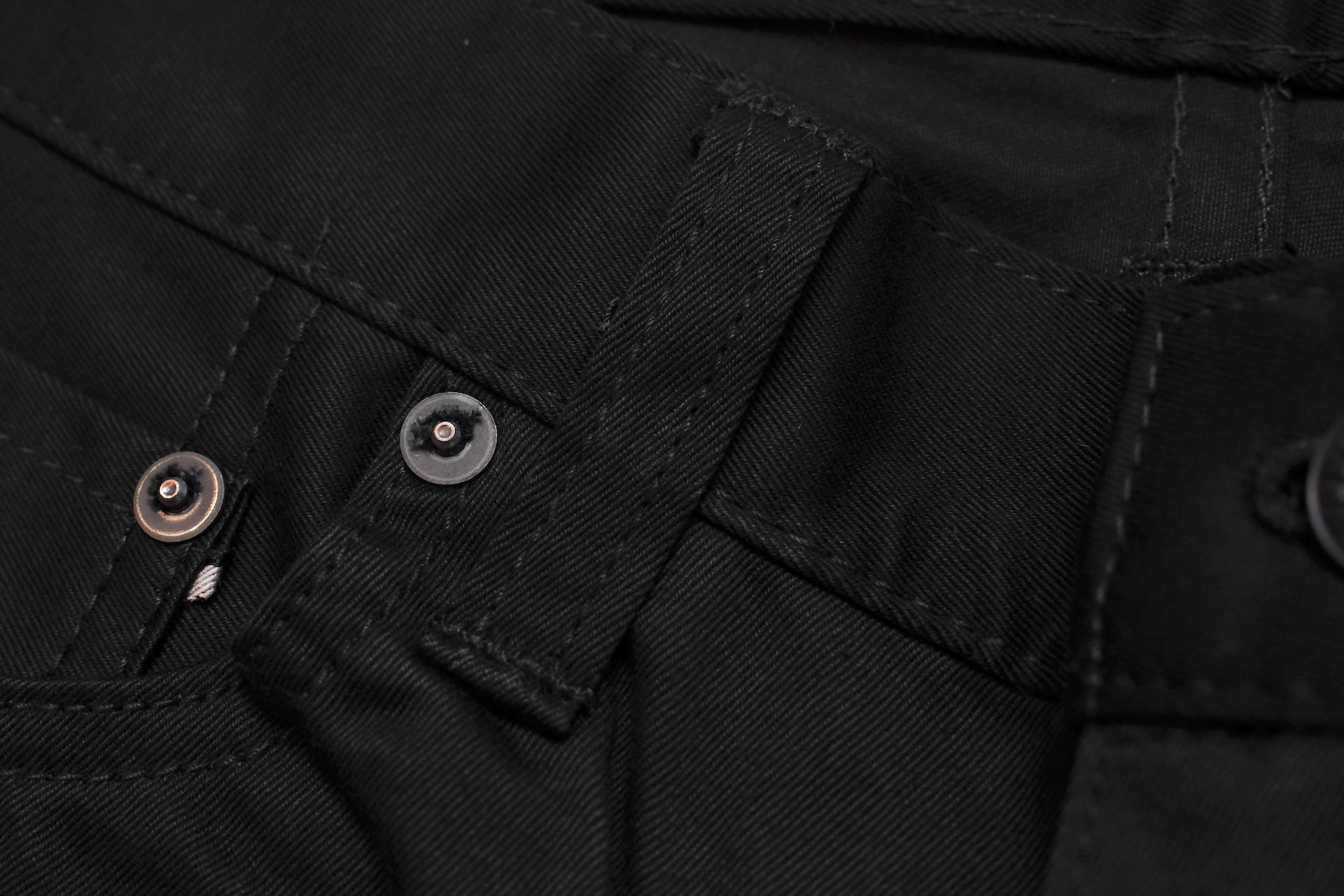 MOMOTARO JEANS  12.5oz Selvage Moleskin Trousers (Black)