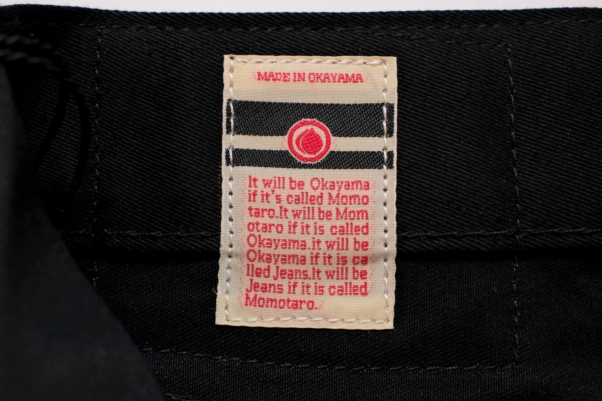 MOMOTARO JEANS  12.5oz Selvage Moleskin Trousers (Black)