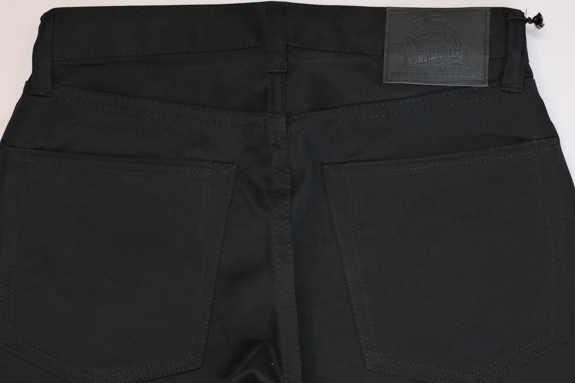 MOMOTARO JEANS  12.5oz Selvage Moleskin Trousers (Black)