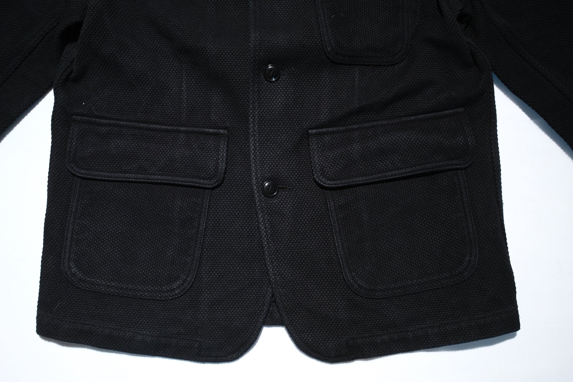 Studio D'Artisan 14oz "Kurozome" Ultimate-Black Sashiko Blazer