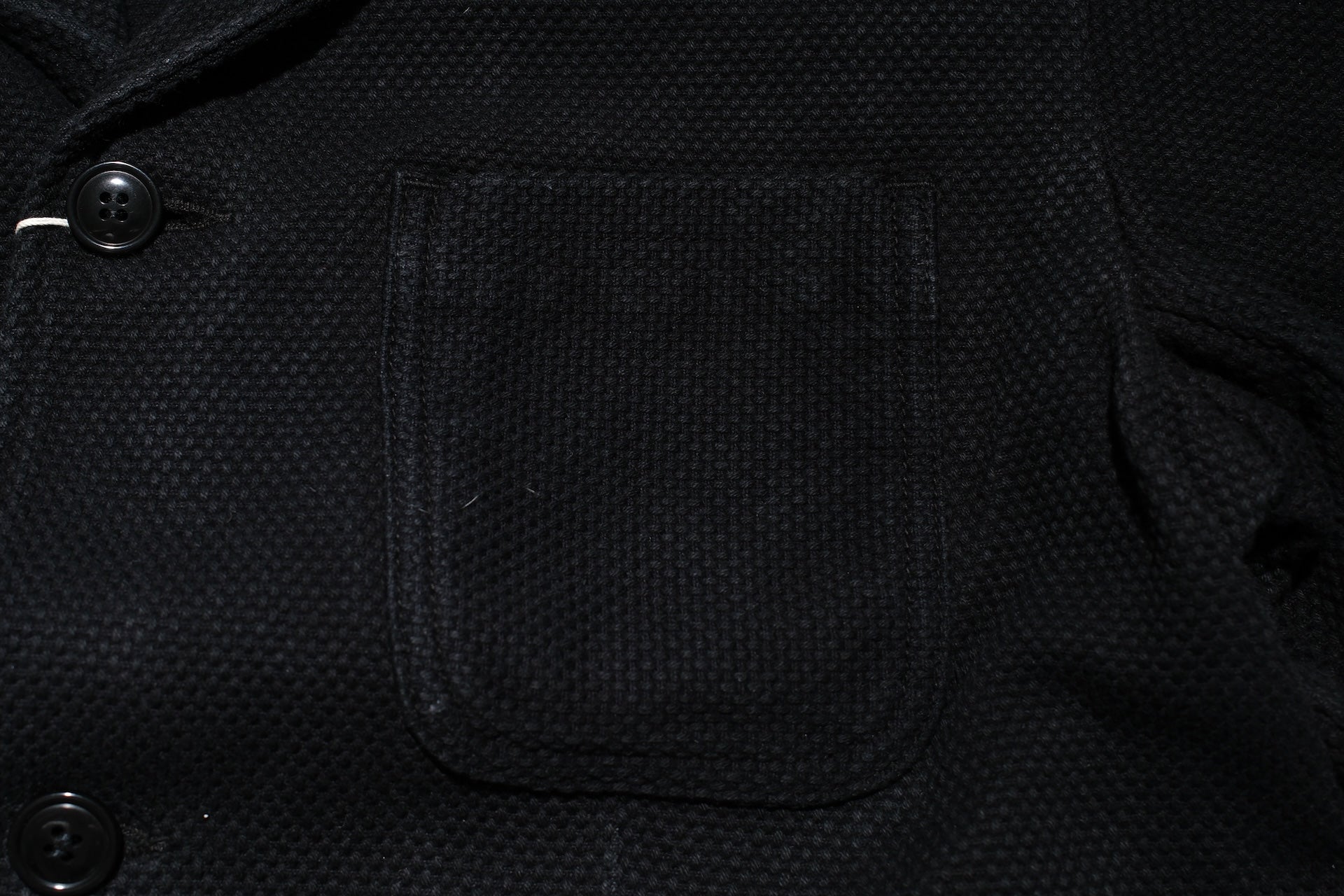 Studio D'Artisan 14oz "Kurozome" Ultimate-Black Sashiko Blazer