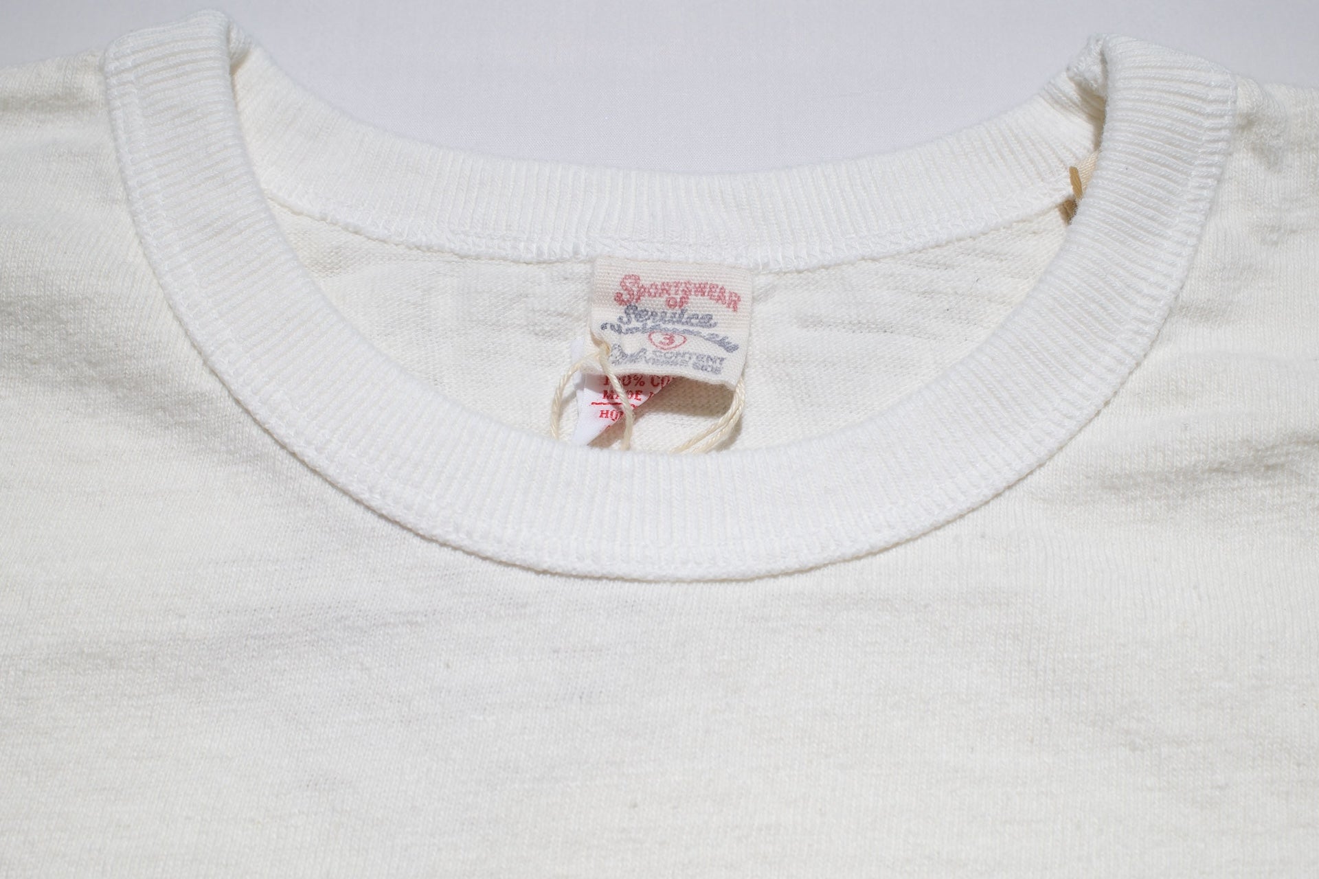 UES 9.5oz "NO.8 Slub Nep" Heavyweight L/S Plain Tee (Natural)