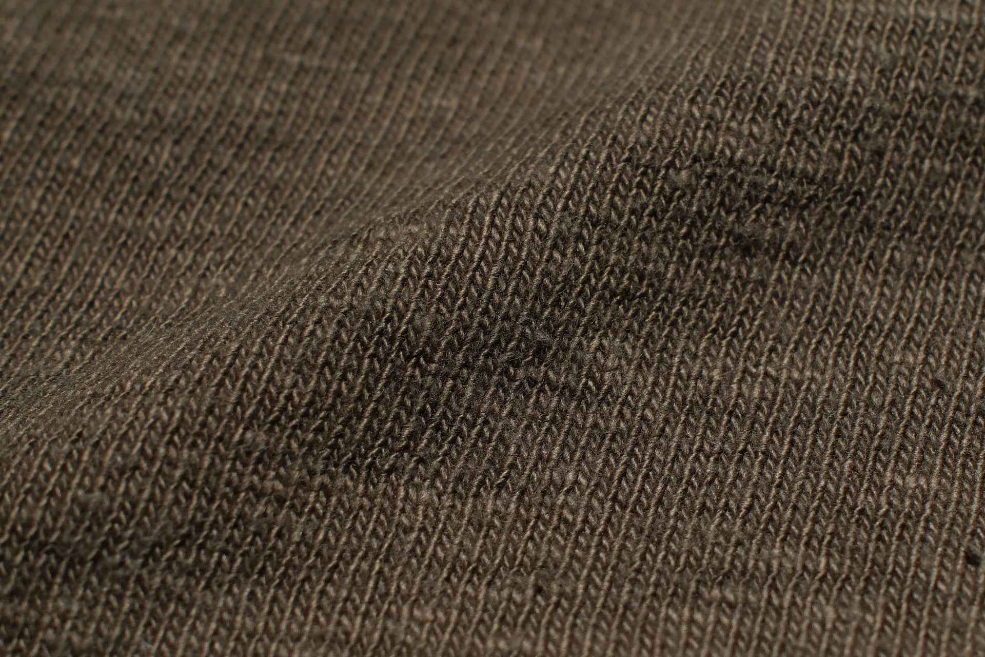 UES 9.5oz "NO.8 Slub Nep" Heavyweight L/S Plain Tee (Vintage Olive)