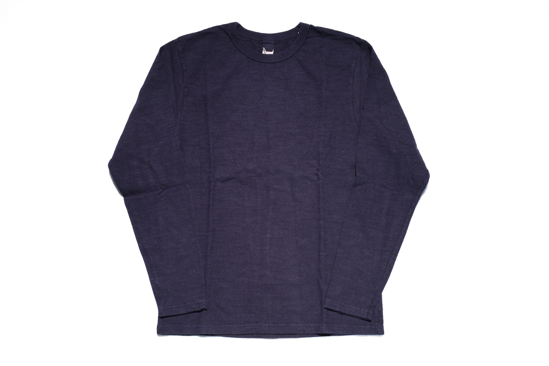 UES 9.5oz "NO.8 Slub Nep" Heavyweight L/S Plain Tee (Eggplant Navy)