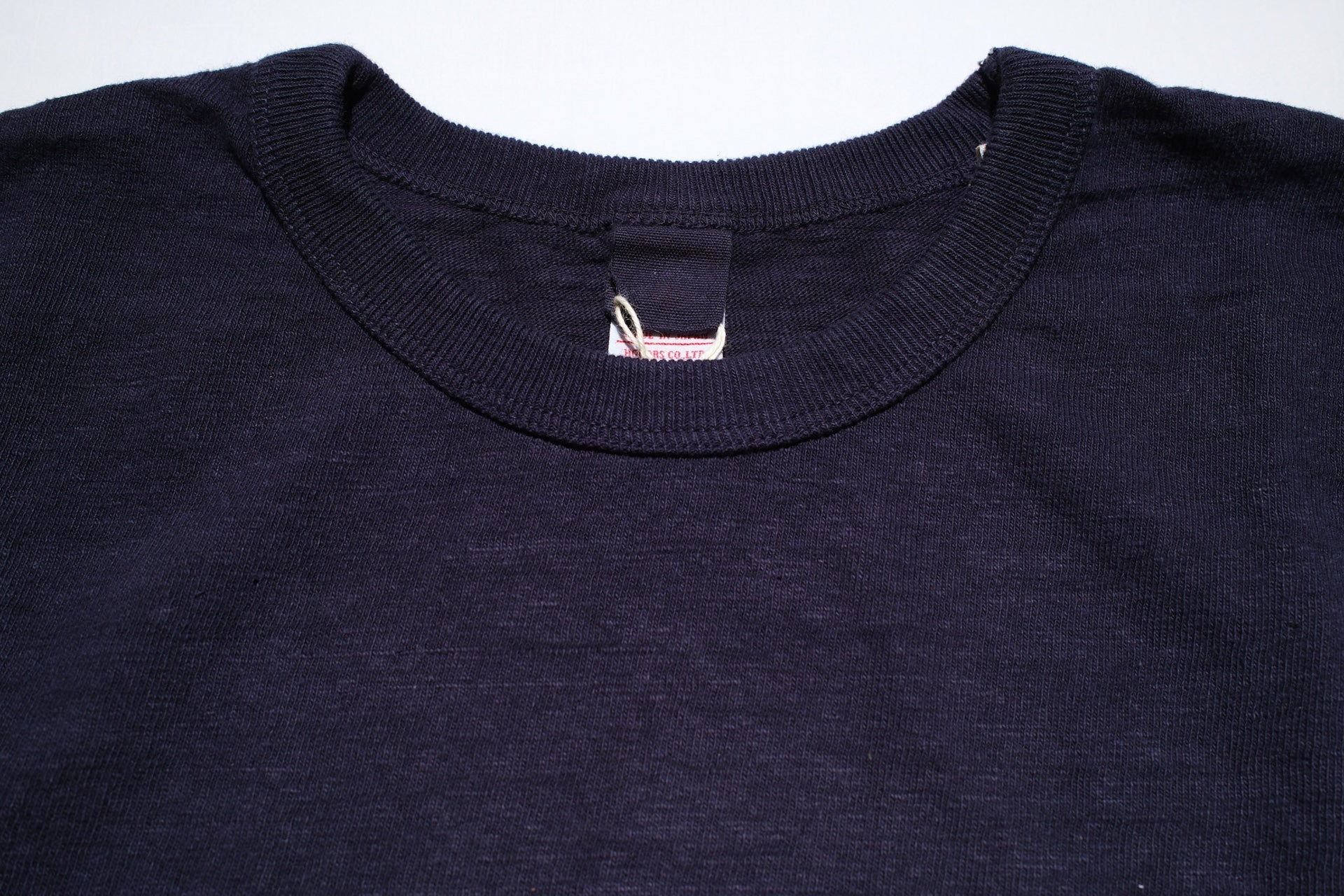 UES 9.5oz "NO.8 Slub Nep" Heavyweight L/S Plain Tee (Eggplant Navy)