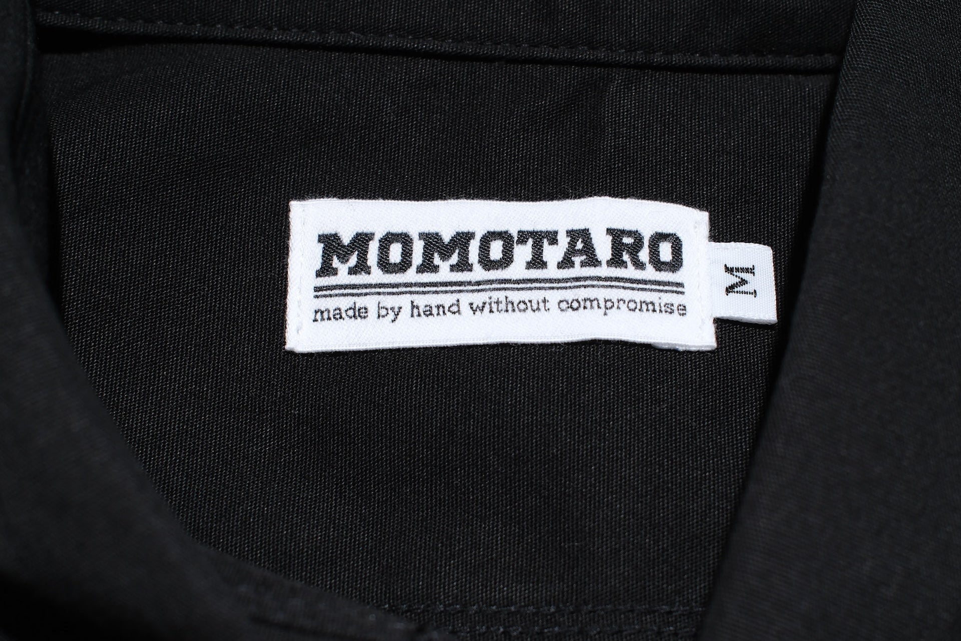 MOMOTARO JEANS 8oz Duck Canvas Military Style Workshirt (Black)