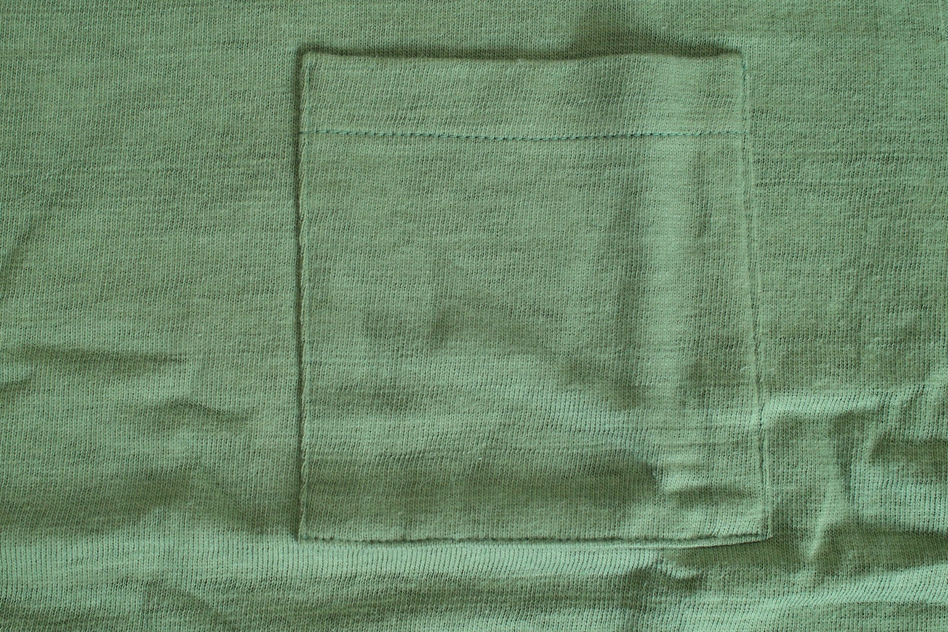 Warehouse 5.5oz "Bamboo Textured" Pocket Tee (MC Green)