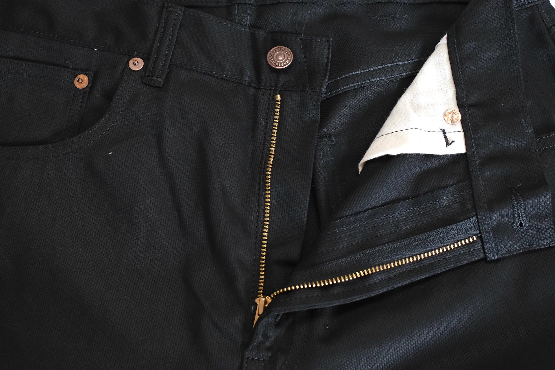 Warehouse 12oz Lot.1096 Selvage Pique Pants (Black)