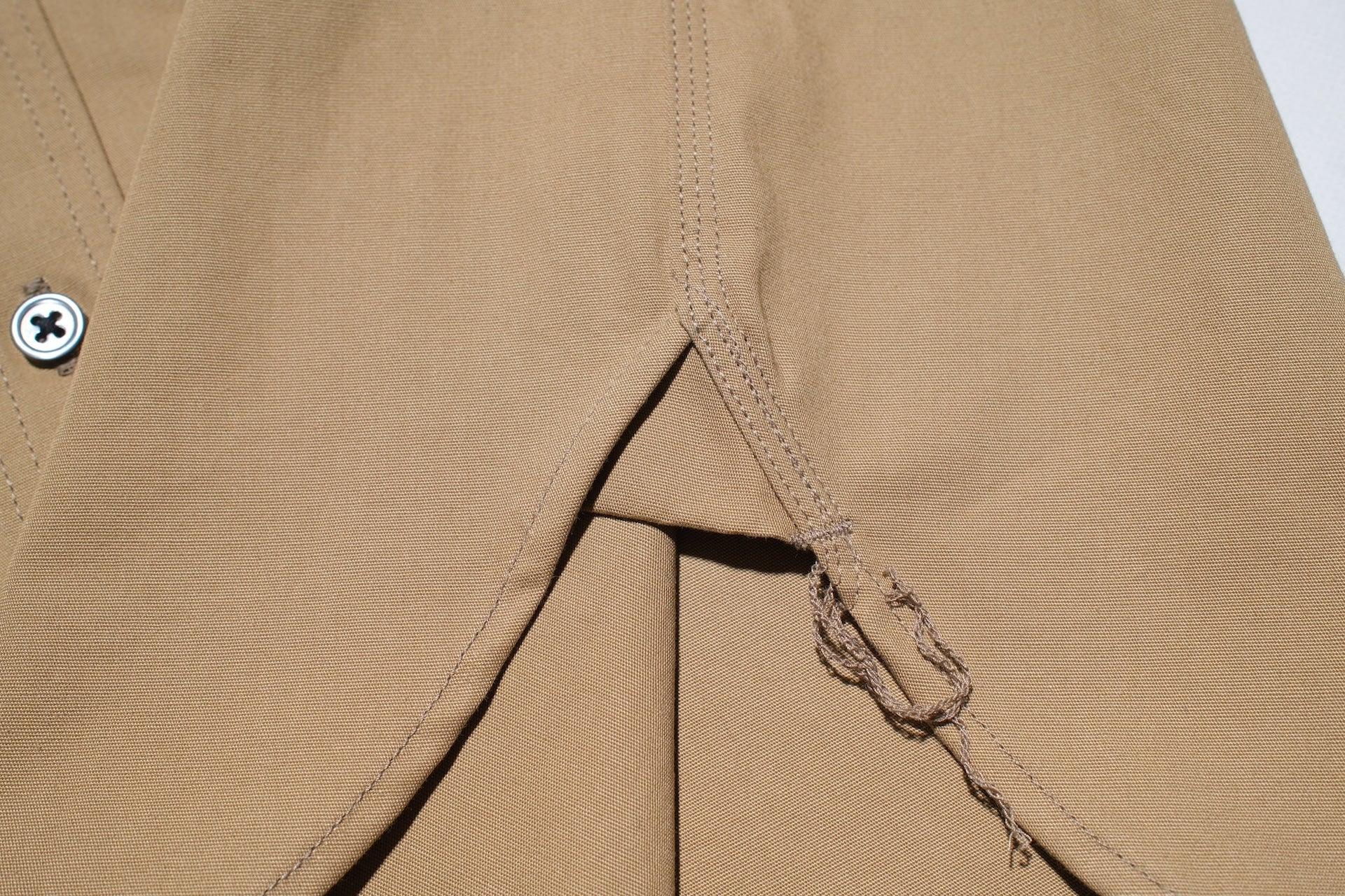 MOMOTARO JEANS 8oz Duck Canvas Military Style Workshirt (Beige)