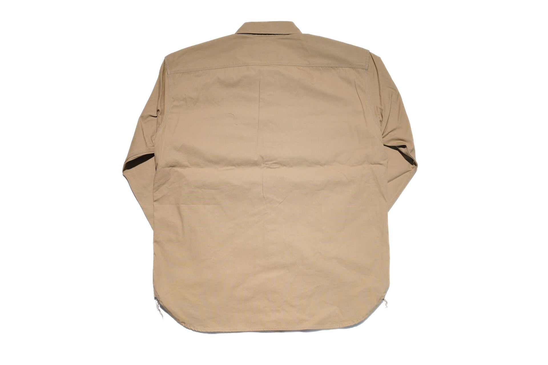 MOMOTARO JEANS 8oz Duck Canvas Military Style Workshirt (Beige)