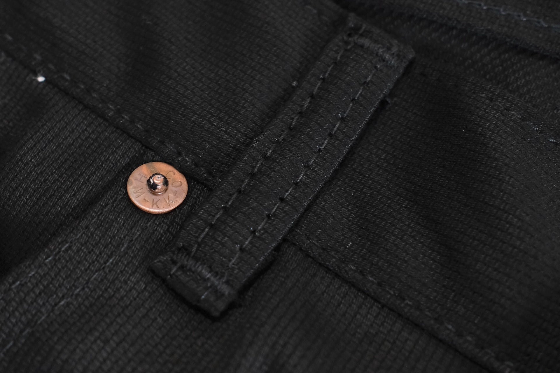 Warehouse 12oz Lot.1096 Selvage Pique Pants (Black)