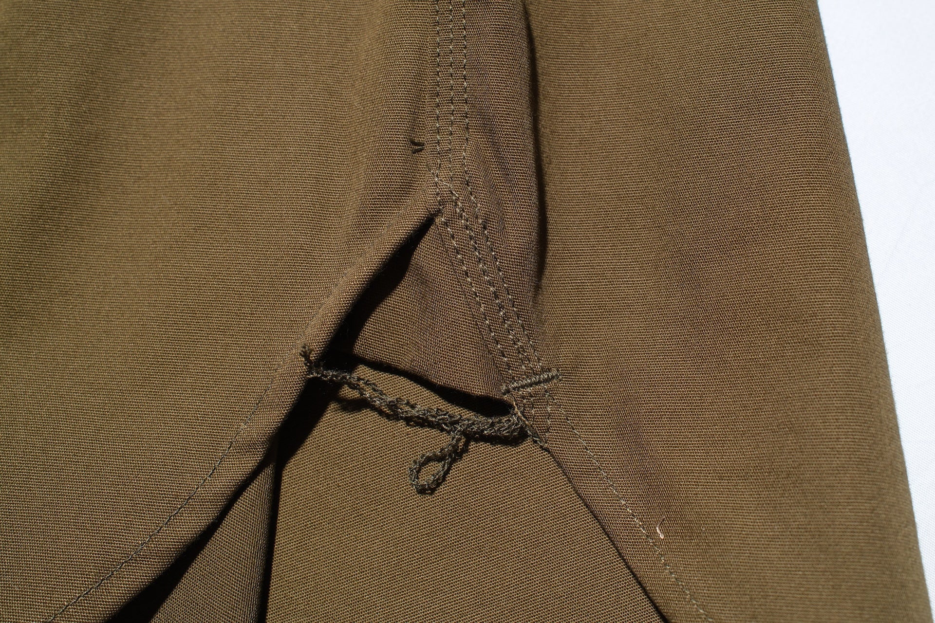 MOMOTARO JEANS 8oz Duck Canvas Military Style Workshirt (Olive)