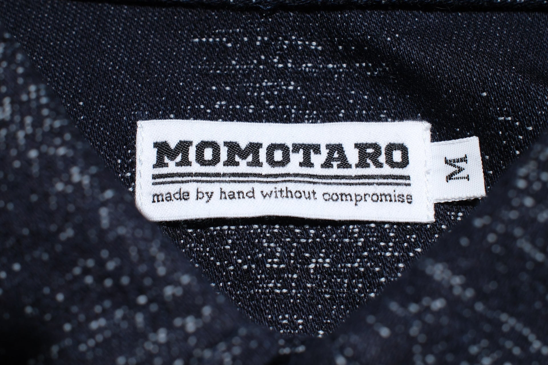 MOMOTARO JEANS Indigo Dyed "Stardust" Jacquard Ombre Workshirt