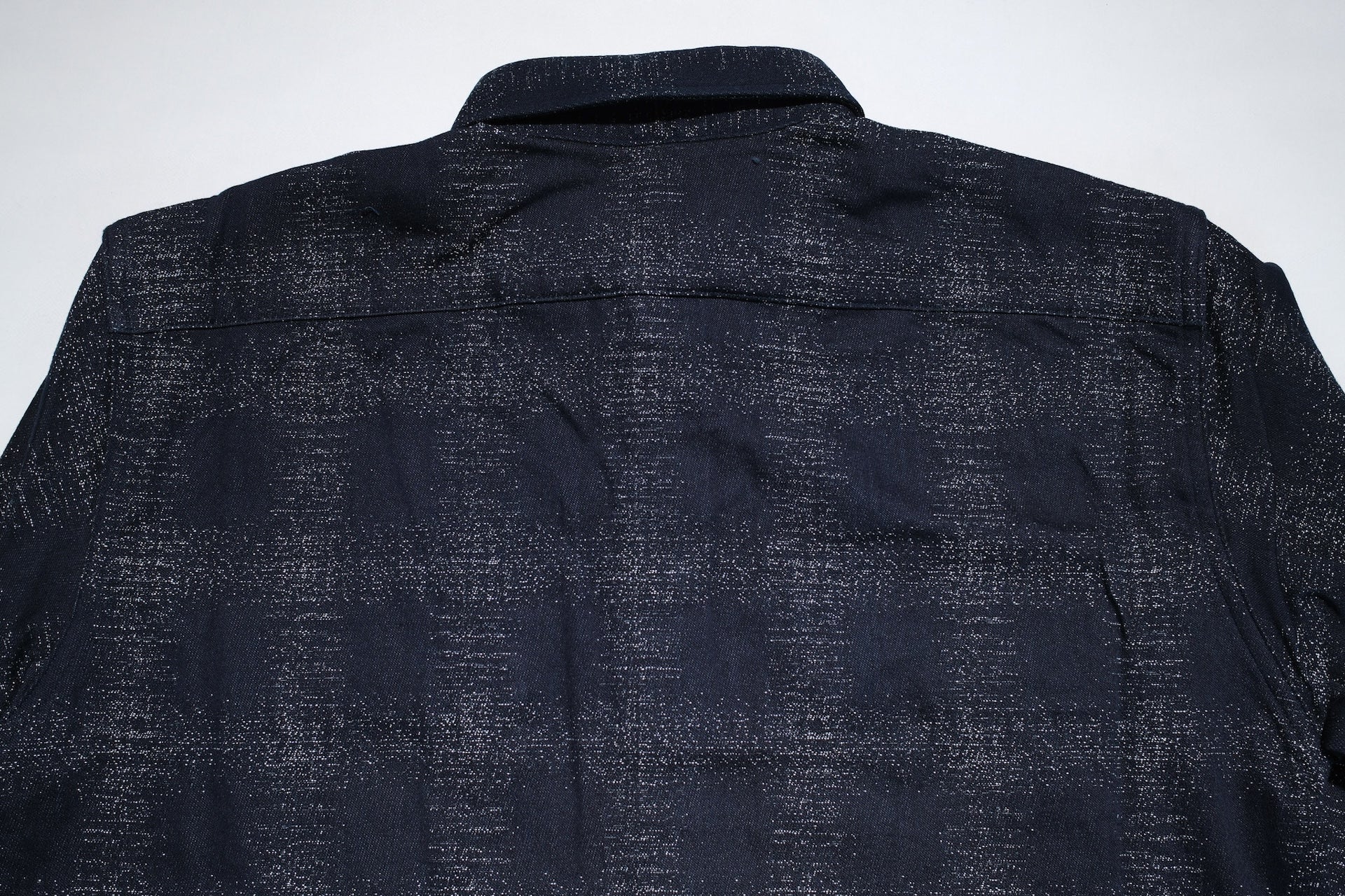 MOMOTARO JEANS Indigo Dyed "Stardust" Jacquard Ombre Workshirt
