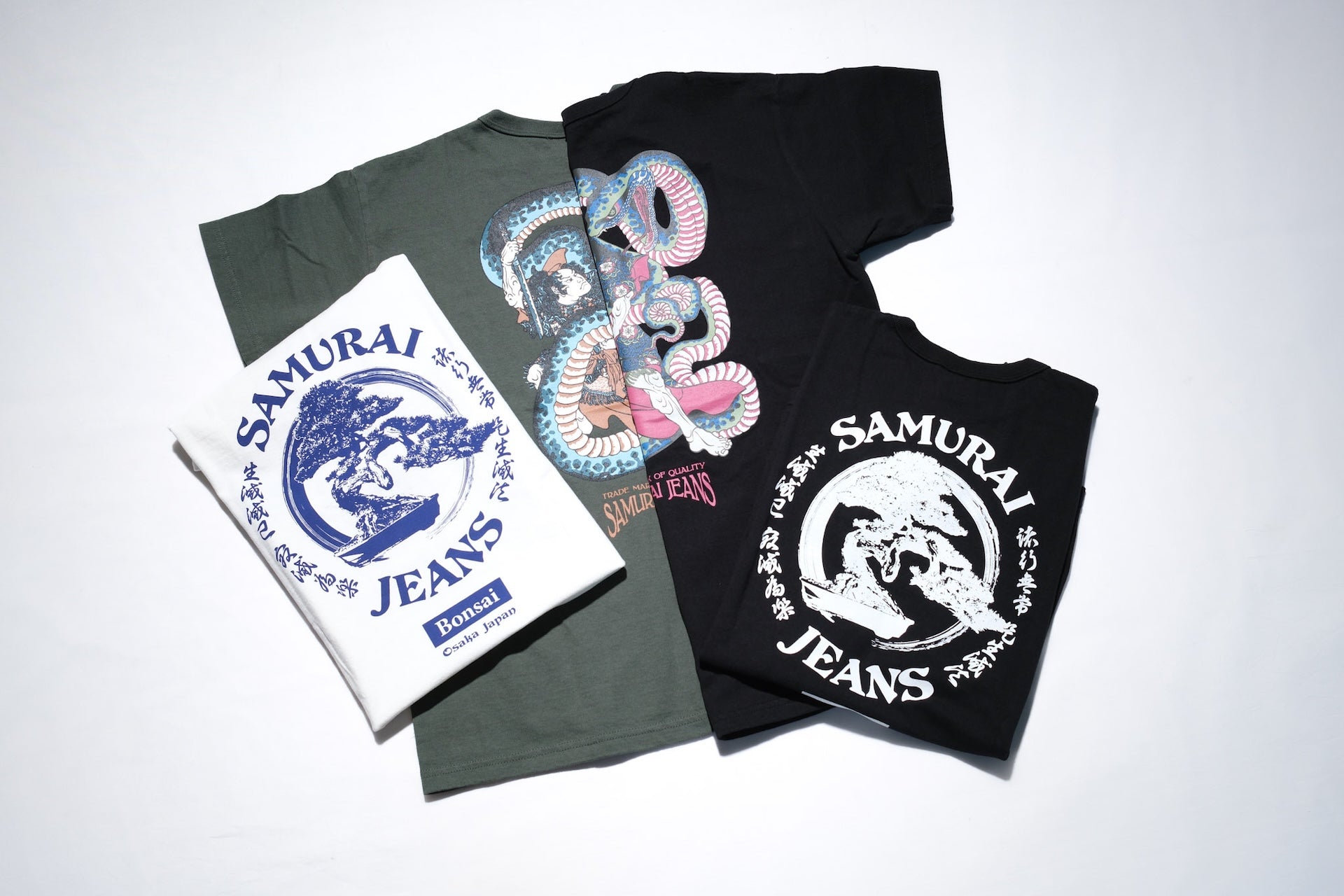 Samurai 8.5oz "Snake Slayer" Loopwheeled Pocket Tee (Black)