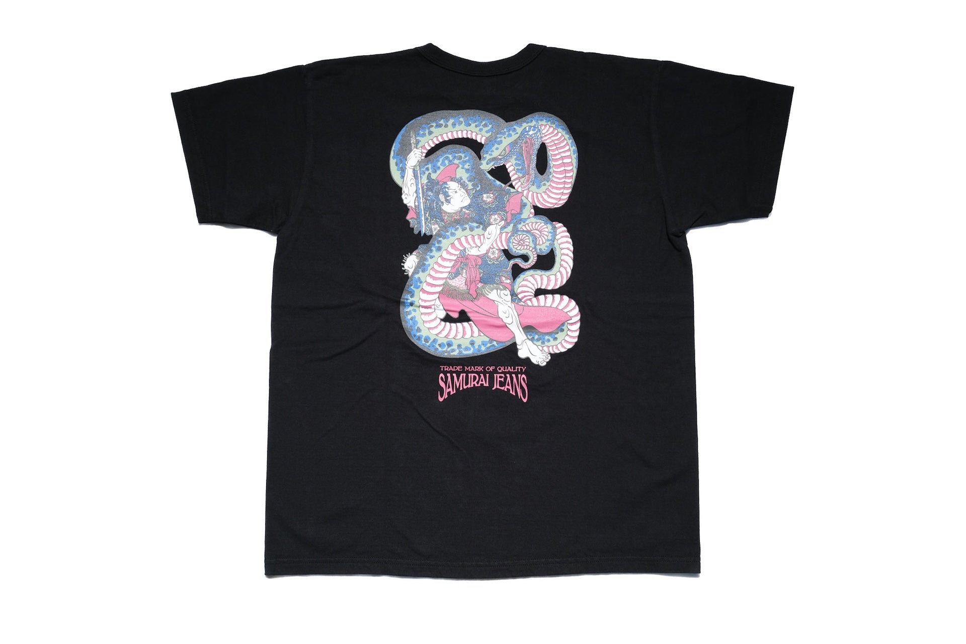 Samurai 8.5oz "Snake Slayer" Loopwheeled Pocket Tee (Black)