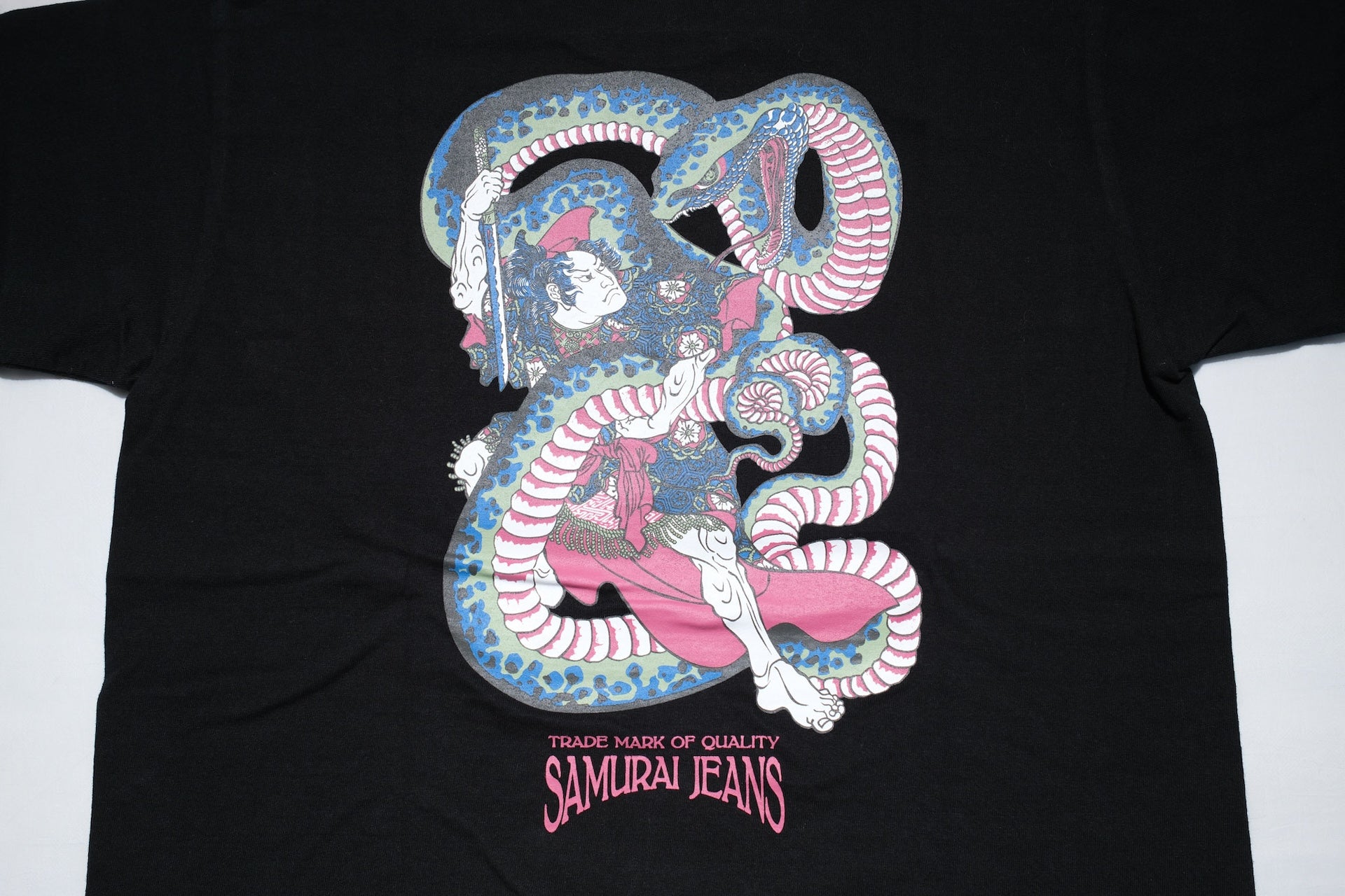 Samurai 8.5oz "Snake Slayer" Loopwheeled Pocket Tee (Black)