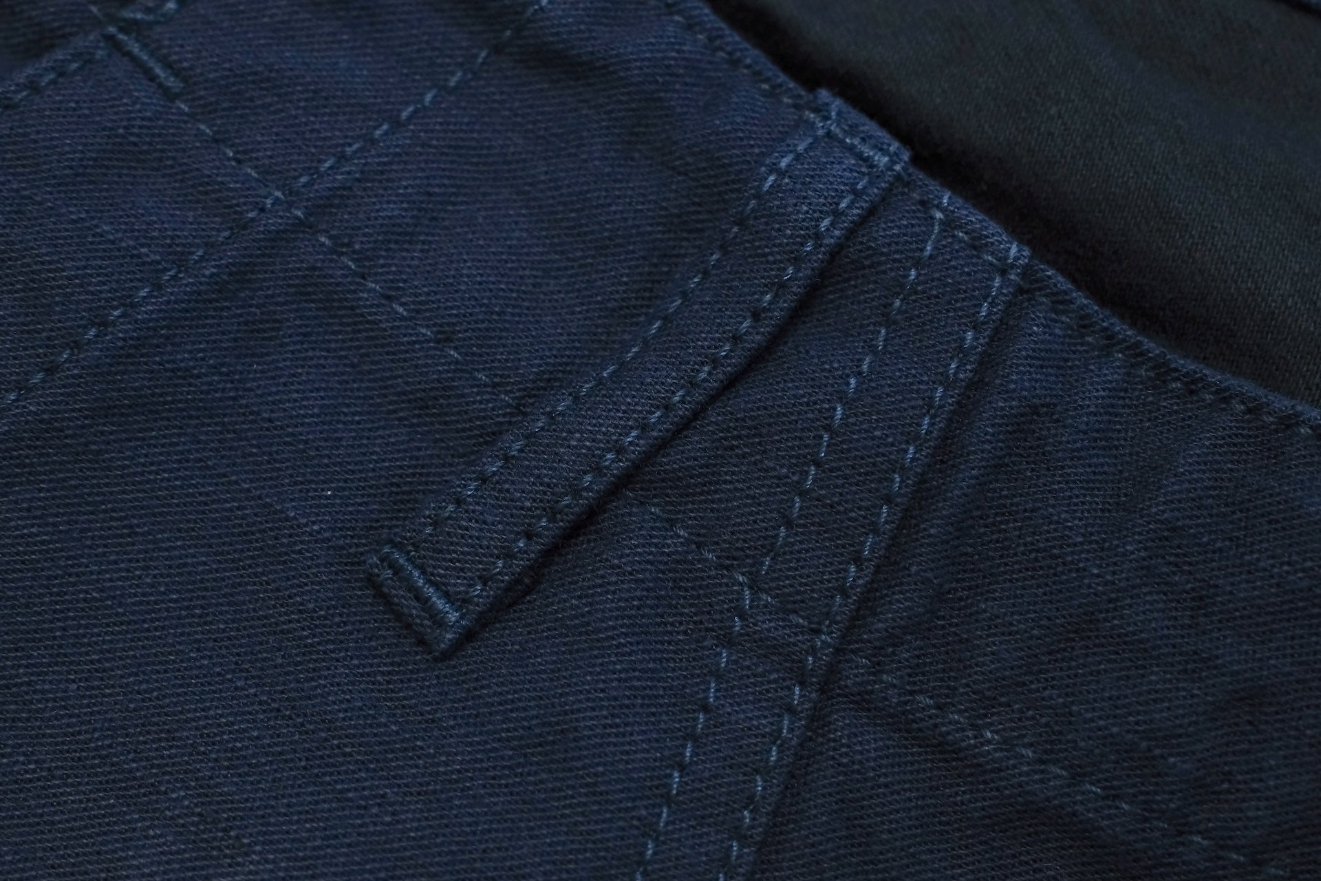 Studio D'Artisan 11oz Back Sateen Military Baker Pants (Indigo X Black)