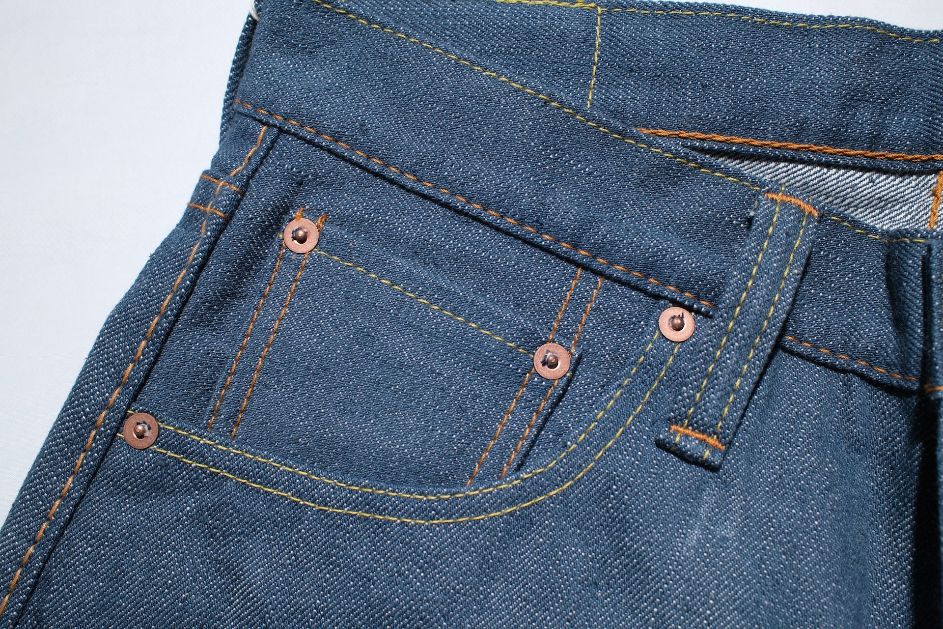 Pure Blue Japan 14oz "Smoky Blue" SMBL-019 Denim (Relaxed Tapered fit)