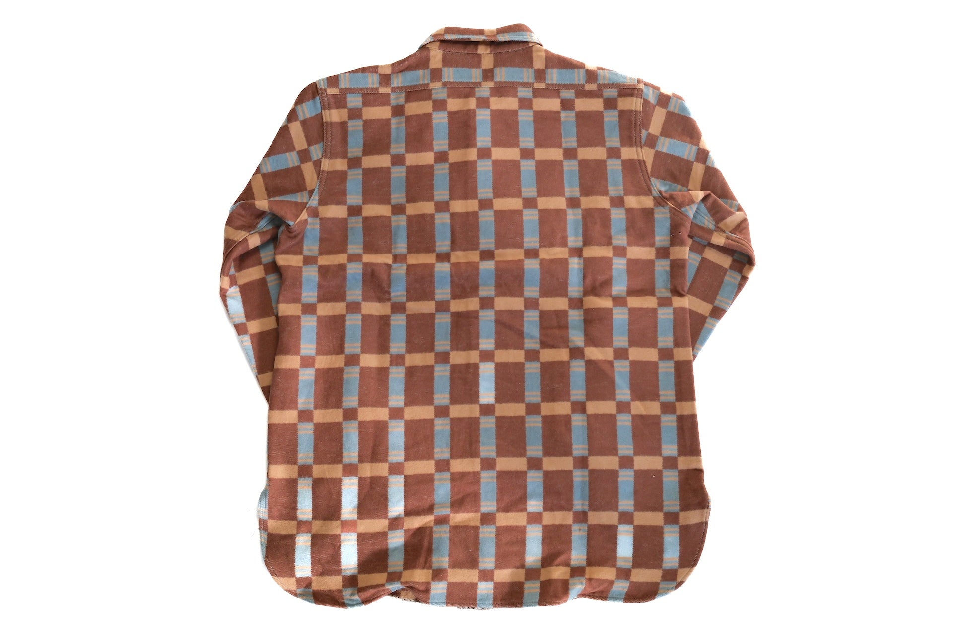 John Gluckow X Warehouse 13oz "The Heater" Heavyweight Flannel Workshirt (Brown)