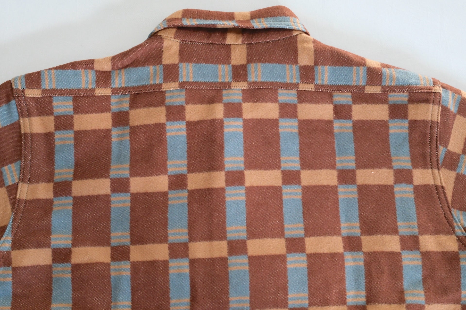 John Gluckow X Warehouse 13oz "The Heater" Heavyweight Flannel Workshirt (Brown)