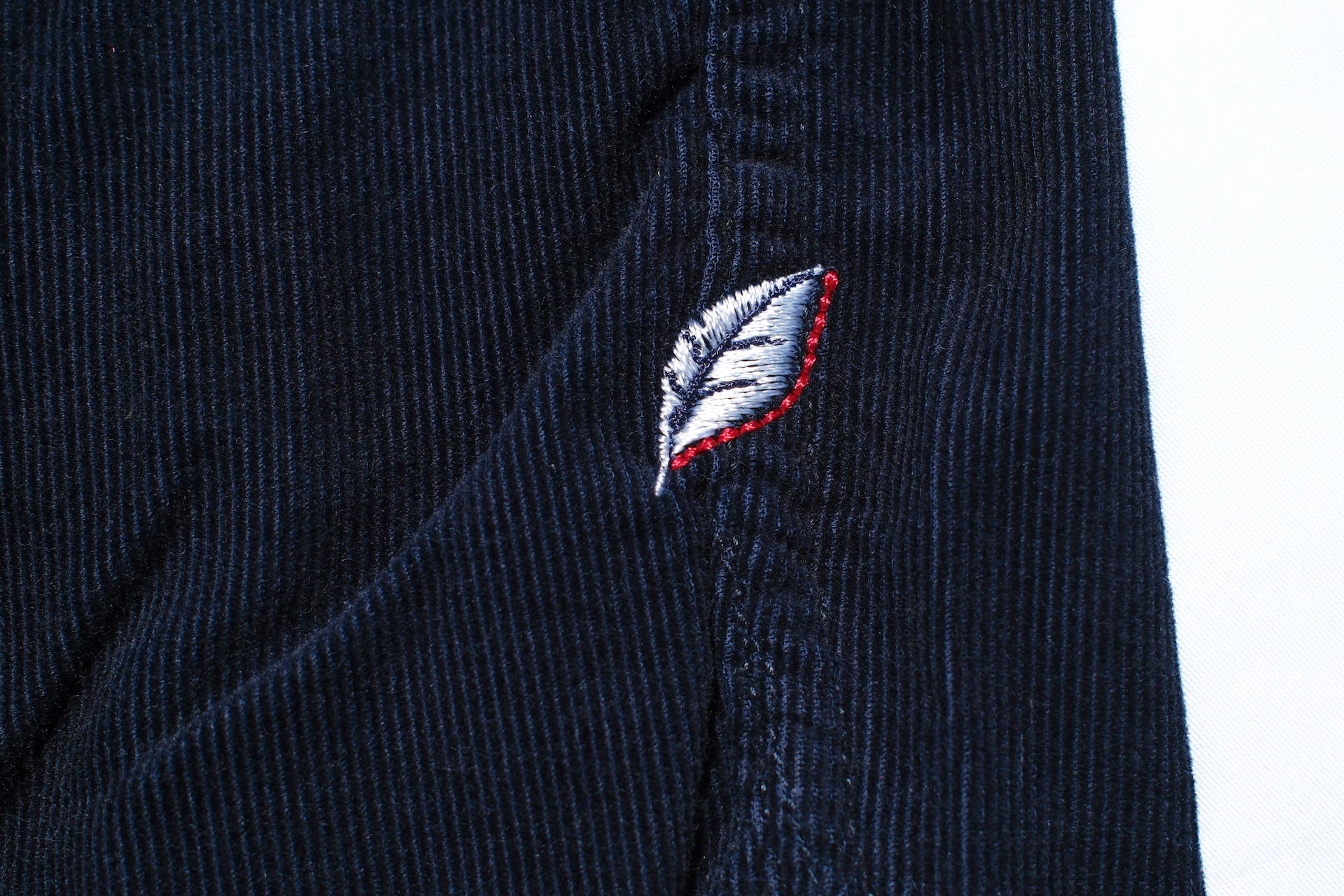 Pure Blue Japan 8oz "Silky-Smooth" Corduroy Western Shirt (Navy)