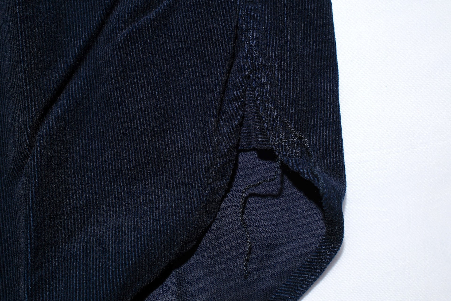 Pure Blue Japan 8oz "Silky-Smooth" Corduroy Western Shirt (Navy)