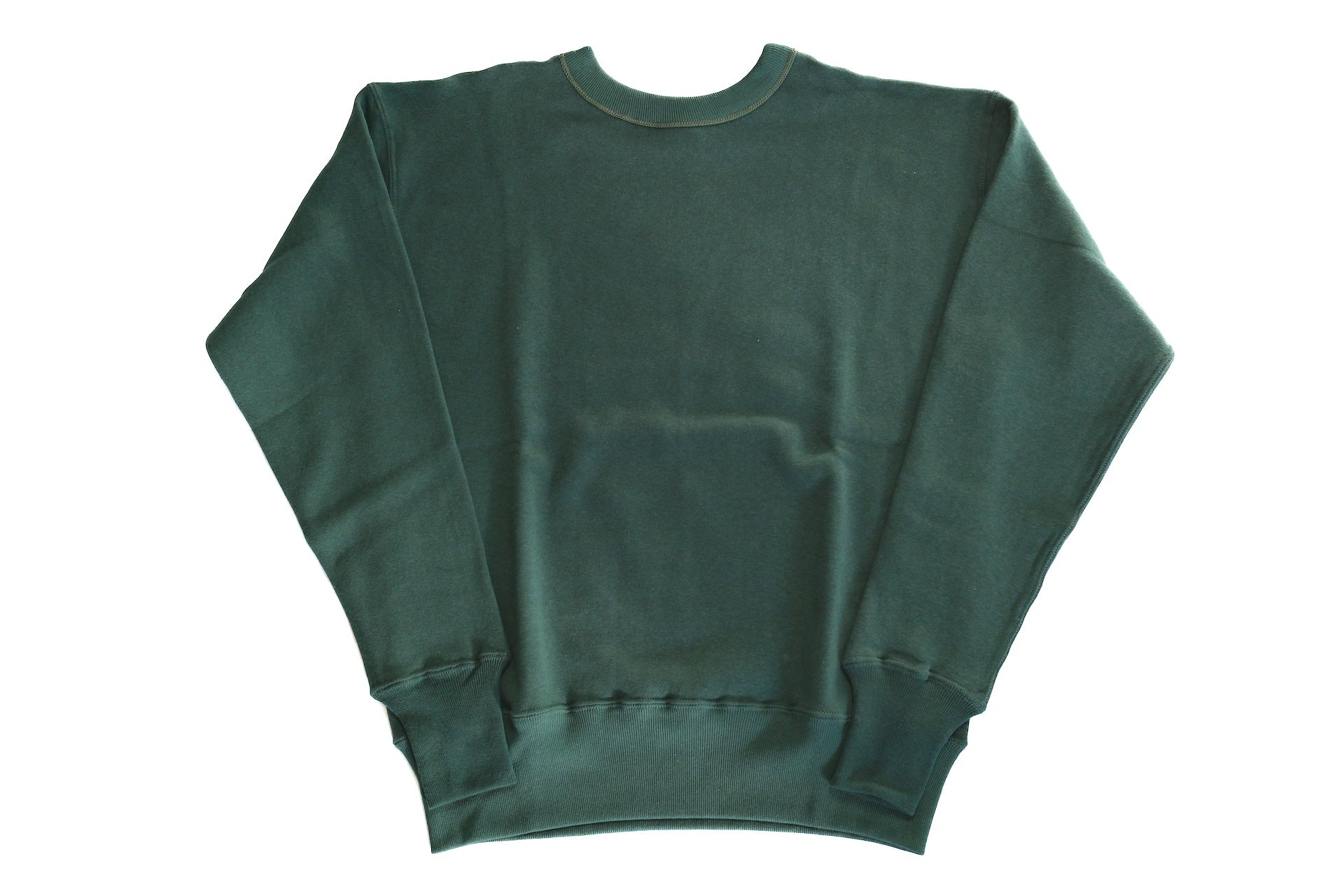 John Gluckow X Warehouse Co. 10oz Loopwheeled Classic Sweatshirt (Dark Green)