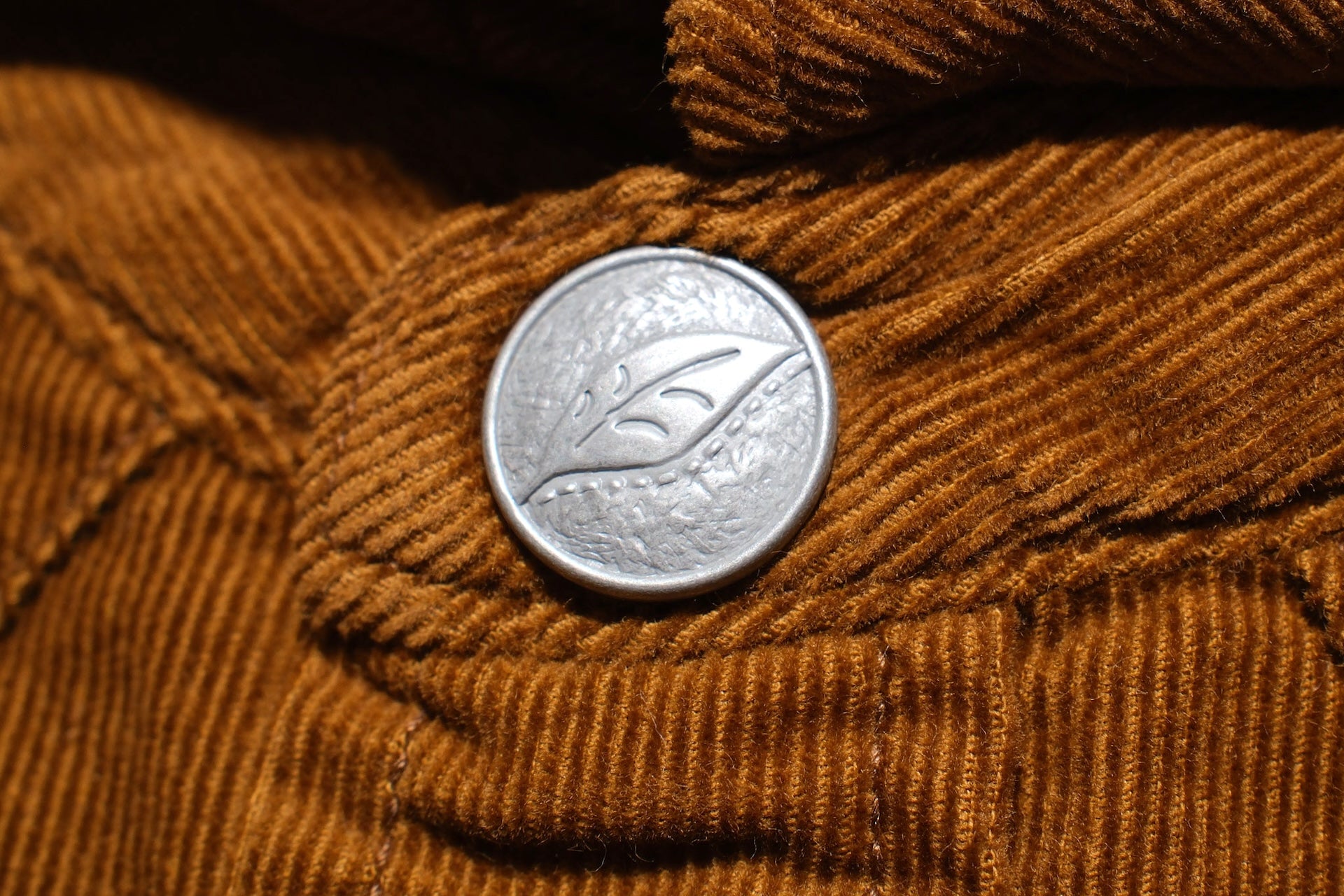 Pure Blue Japan 8oz "Silky-Smooth" Corduroy Western Shirt (Camel)