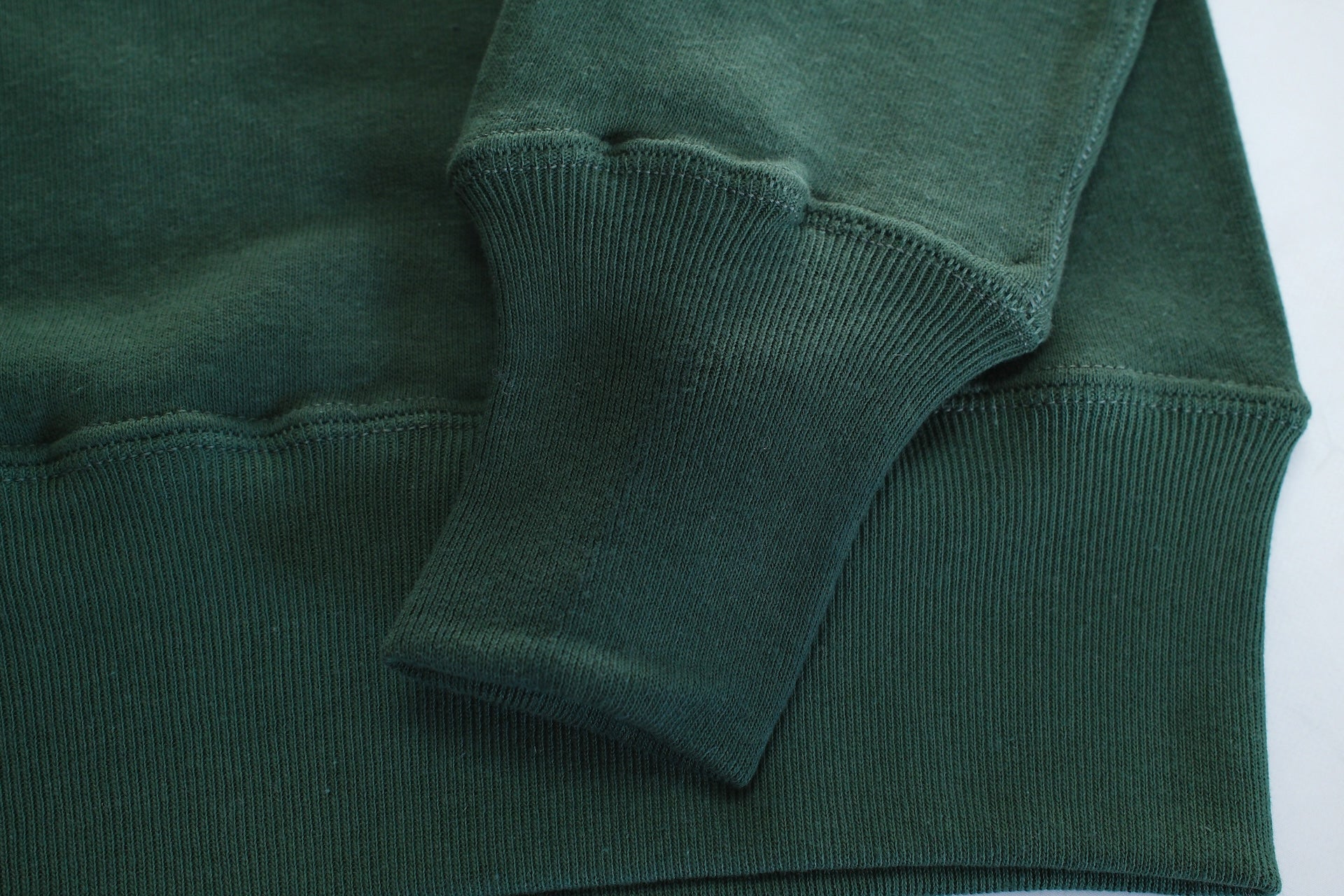 John Gluckow X Warehouse Co. 10oz Loopwheeled Classic Sweatshirt (Dark Green)