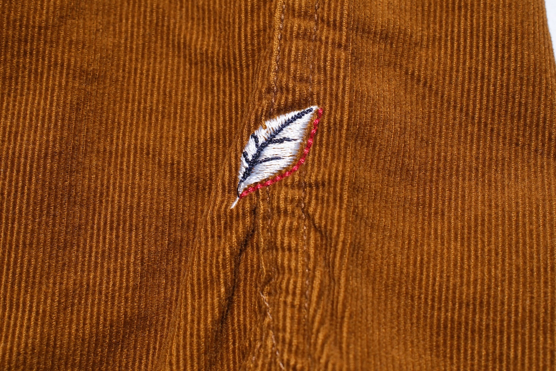 Pure Blue Japan 8oz "Silky-Smooth" Corduroy Western Shirt (Camel)