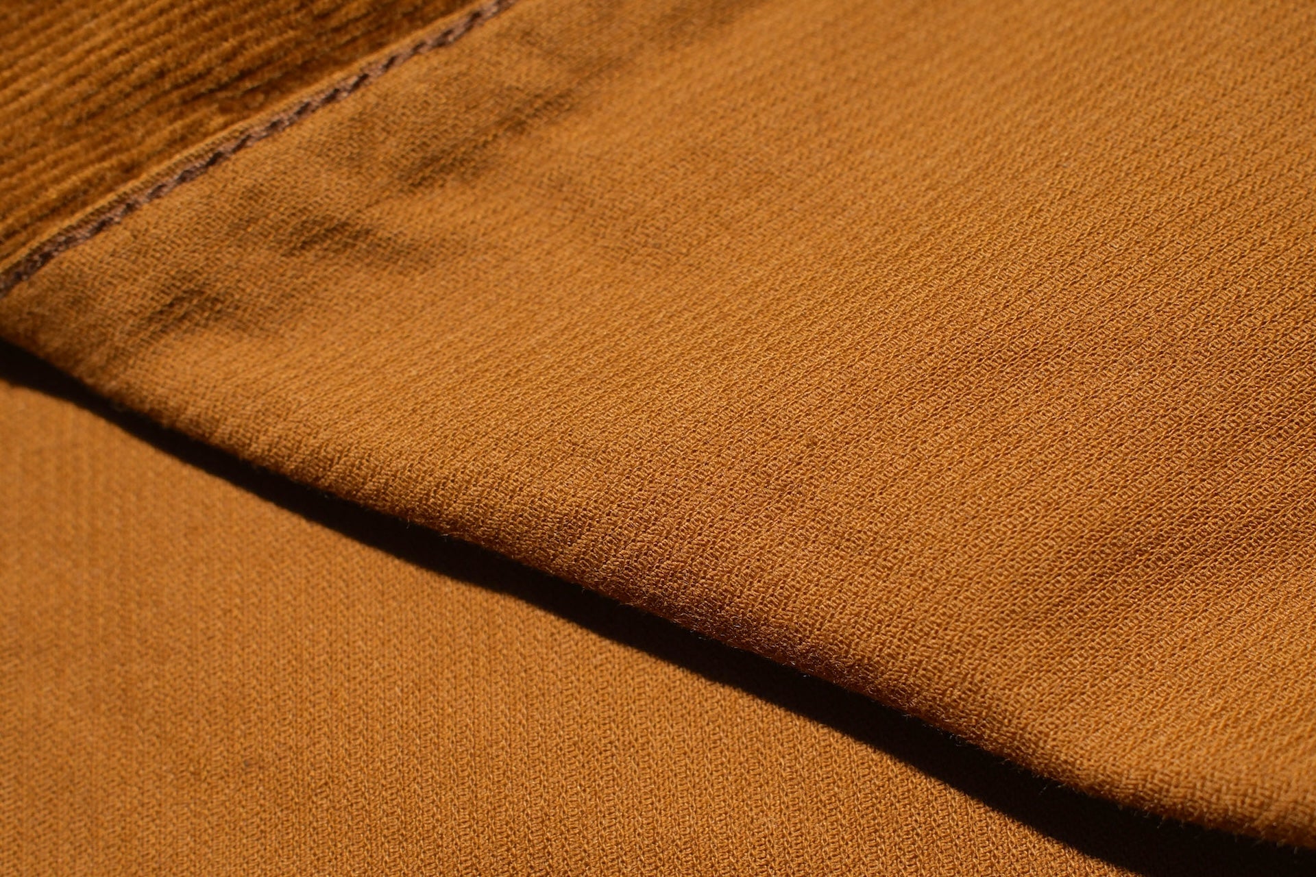 Pure Blue Japan 8oz "Silky-Smooth" Corduroy Western Shirt (Camel)