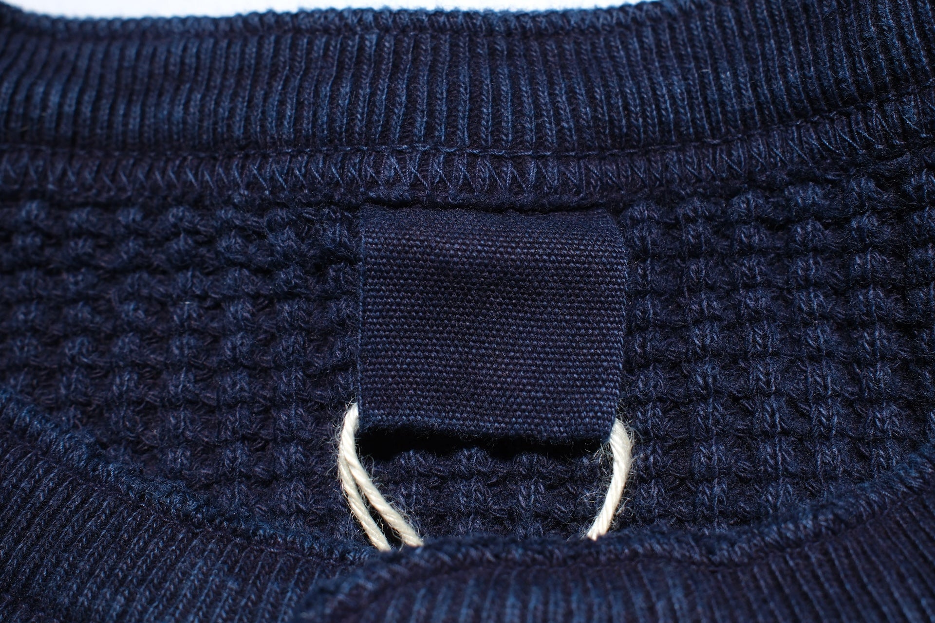 UES Ultra Heavyweight "Big Waffle" L/S Henley Thermal (Indigo)