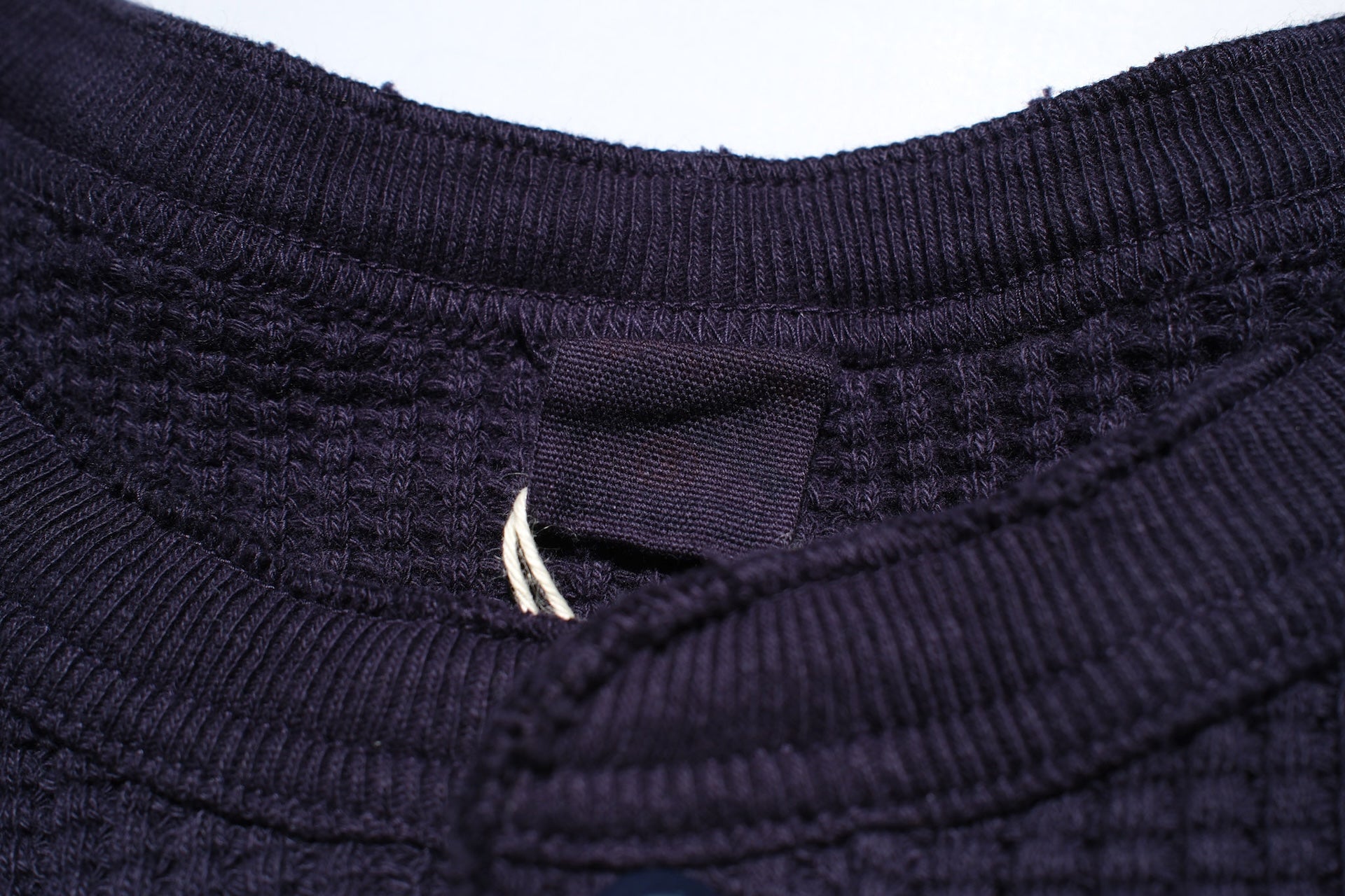 UES Ultra Heavyweight "Big Waffle" L/S Henley Thermal (Eggplant Navy)