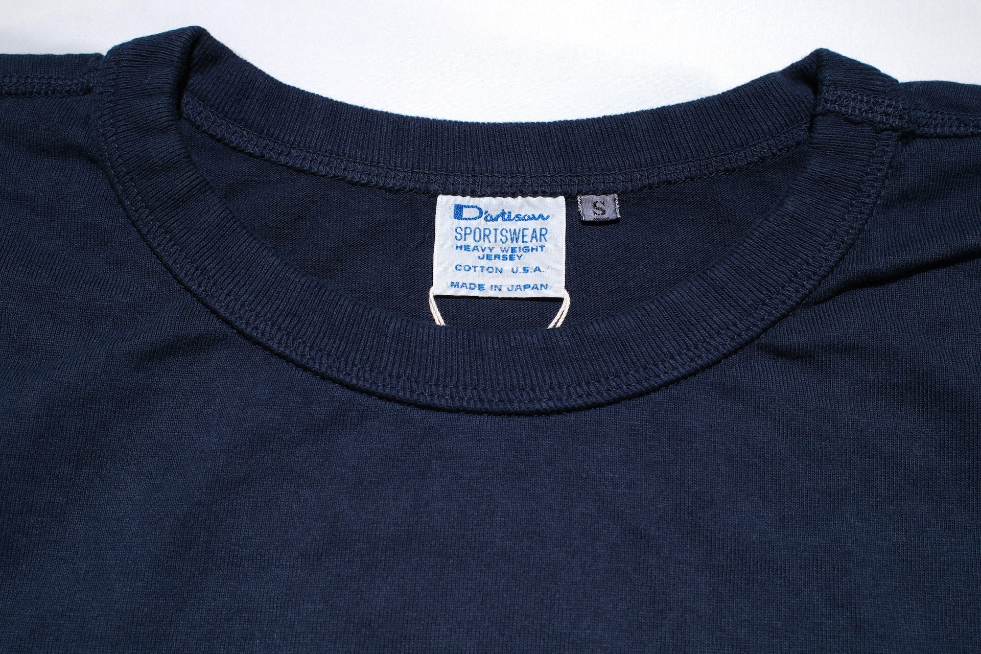 Studio D'Artisan 7.2oz "American Dry Jersey" Loopwheeled Tee (Navy)