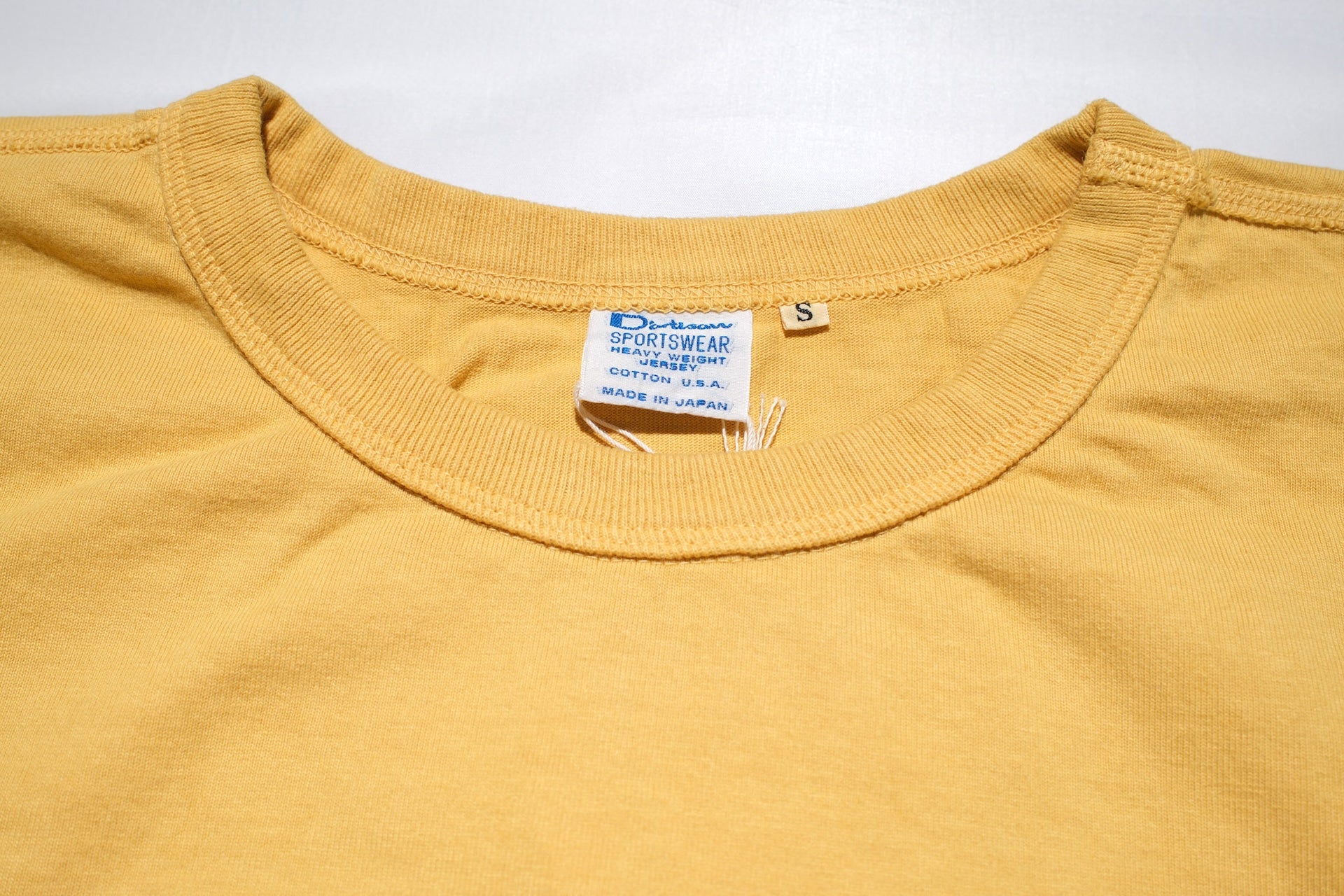 Studio D'Artisan 7.2oz "American Dry Jersey" Loopwheeled Tee (Yellow)