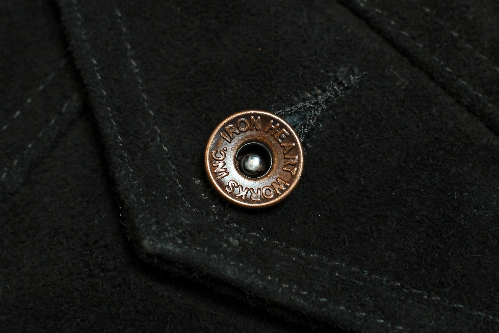 Iron Heart Split Steer Roughout Cowhide Modified Type 3 Jacket (Black)