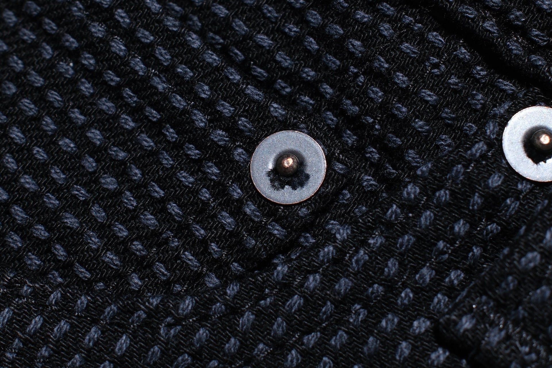 Pure Blue Japan 12.5oz "Double-Warps" Sashiko Trousers (Grey X Black)