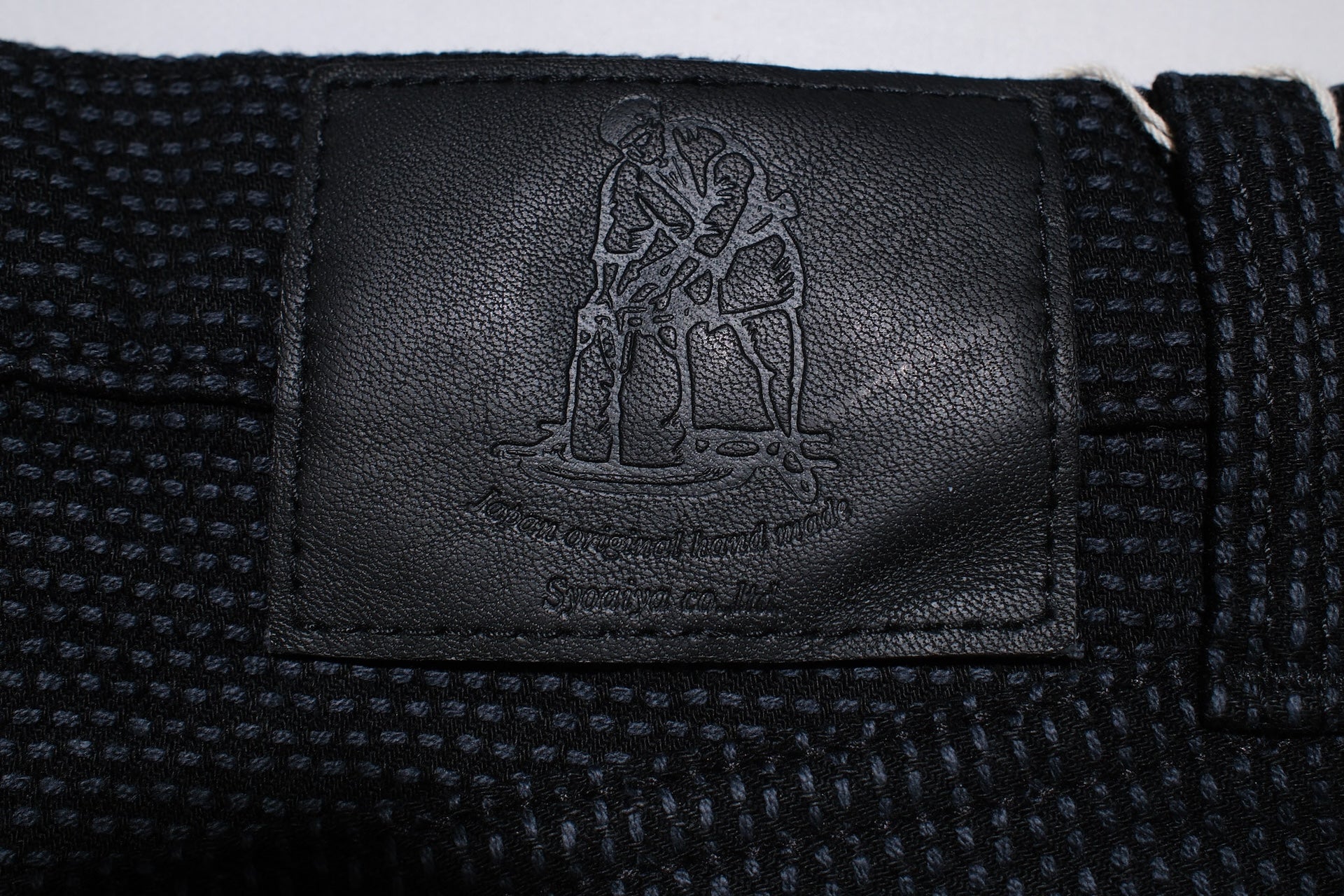 Pure Blue Japan 12.5oz "Double-Warps" Sashiko Trousers (Grey X Black)