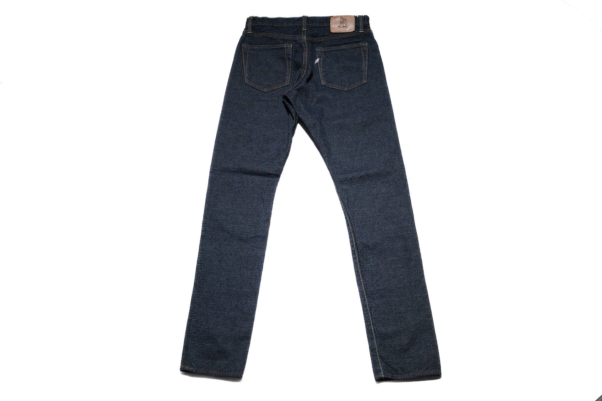Pure Blue Japan 12.5oz "Double-Warps" Sashiko Trousers (Indigo X Indigo)