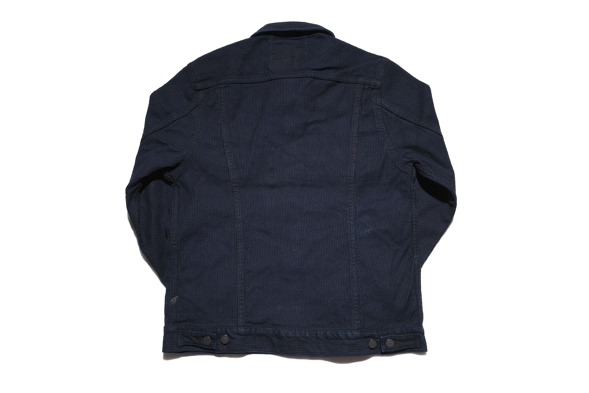 Pure Blue Japan 12.5oz "Double-Warps" Sashiko Type 2 Jacket (Indigo X Black)