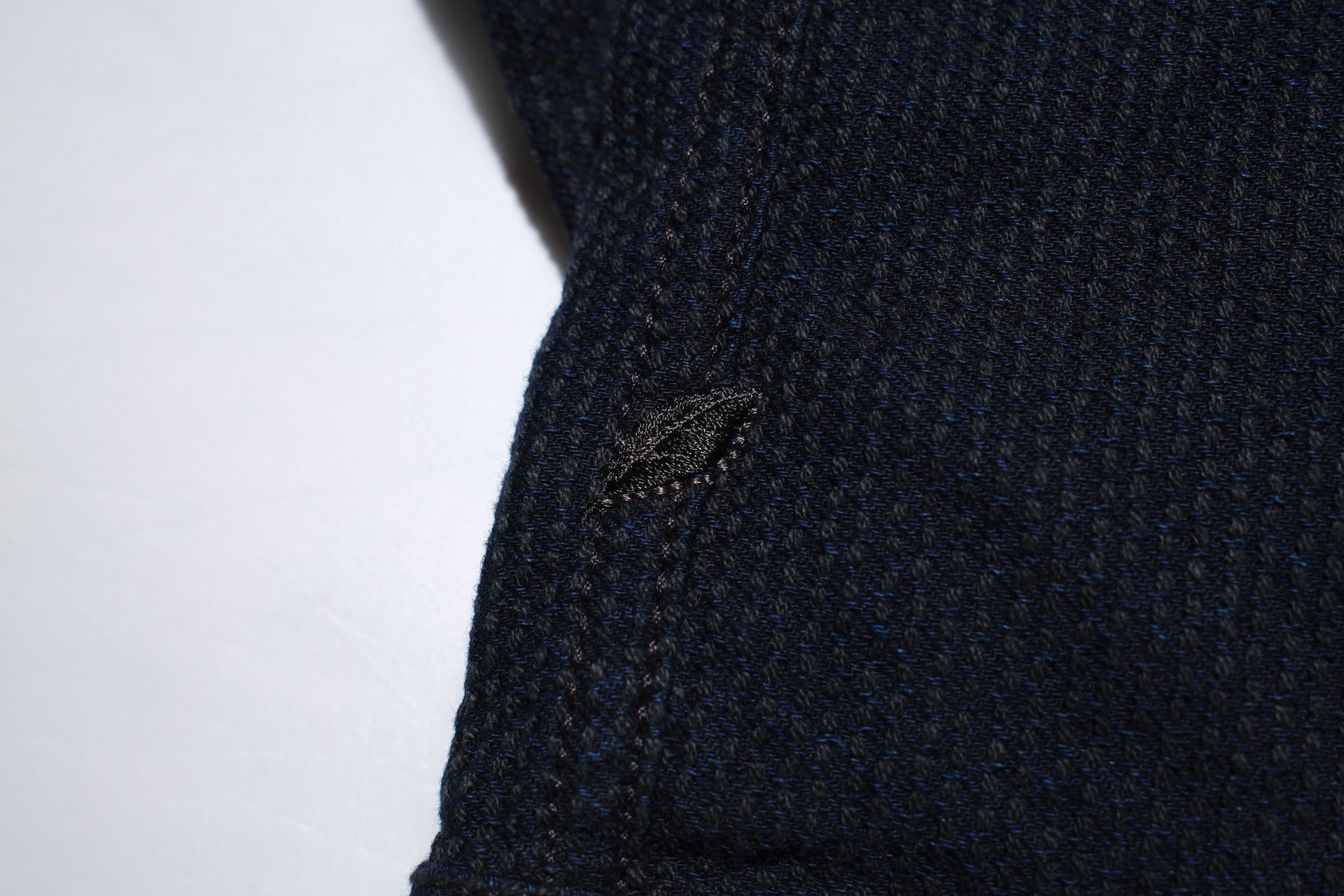 Pure Blue Japan 12.5oz "Double-Warps" Sashiko Type 2 Jacket (Indigo X Black)
