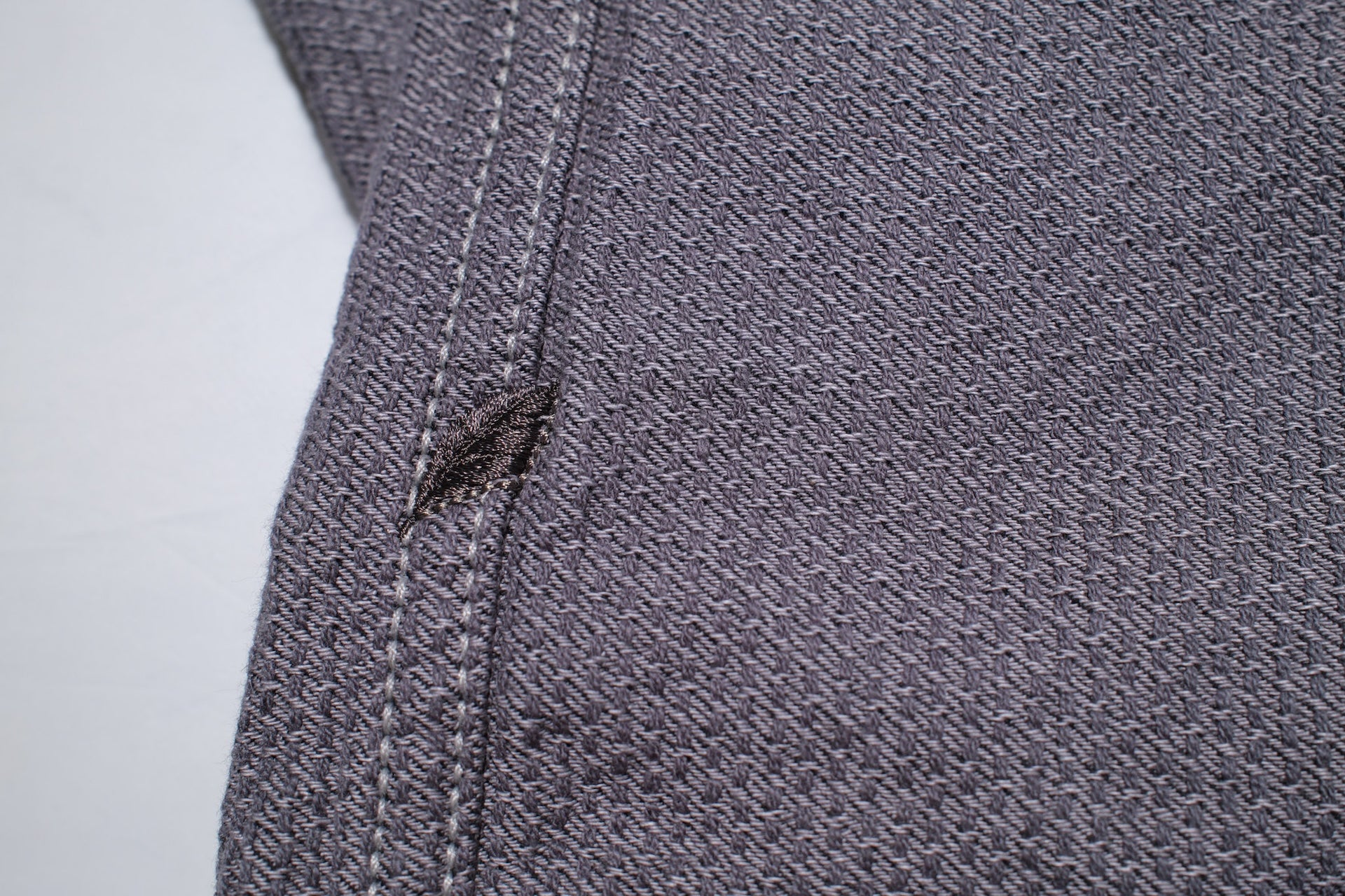 Pure Blue Japan 12.5oz "Double-Warps" Sashiko Type 2 Jacket (Heather Grey X Black)