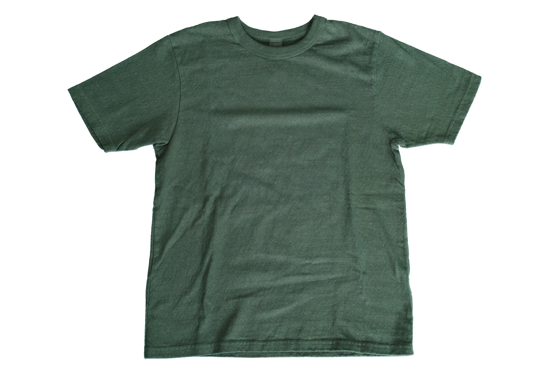 UES 9.5oz "NO.8 Slub Nep" Heavyweight Plain Tee (Dark Green)