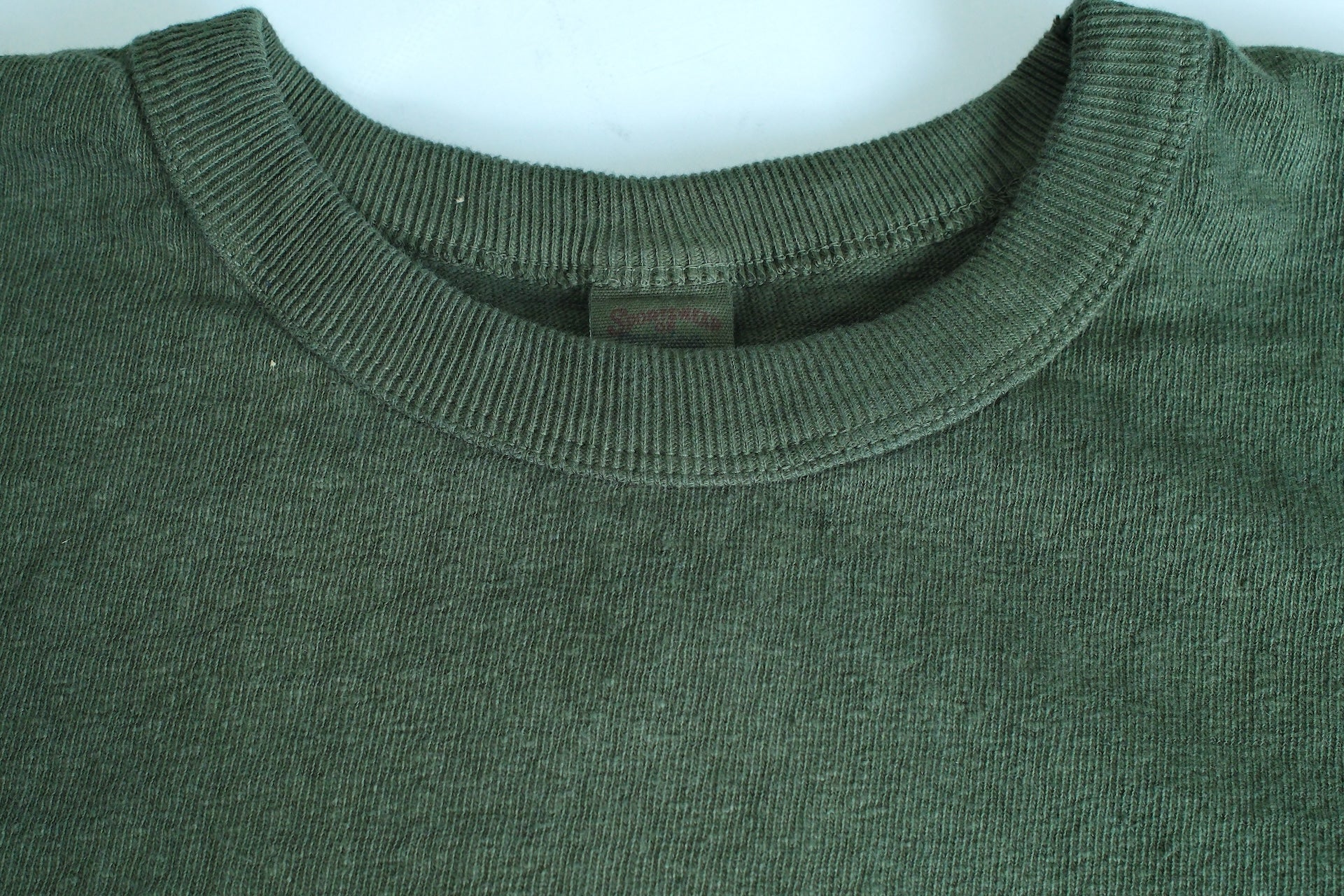 UES 9.5oz "NO.8 Slub Nep" Heavyweight Plain Tee (Dark Green)