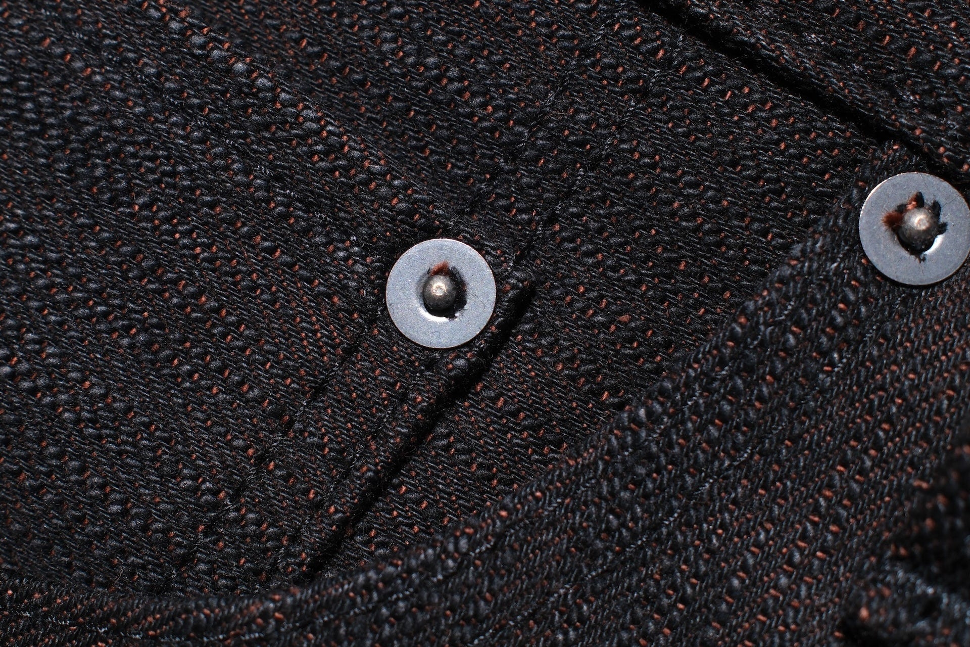 Pure Blue Japan 15oz PER-EX-013-BK "Black X Persimmon" Extra Slub Denim (Slim Tapered Fit)