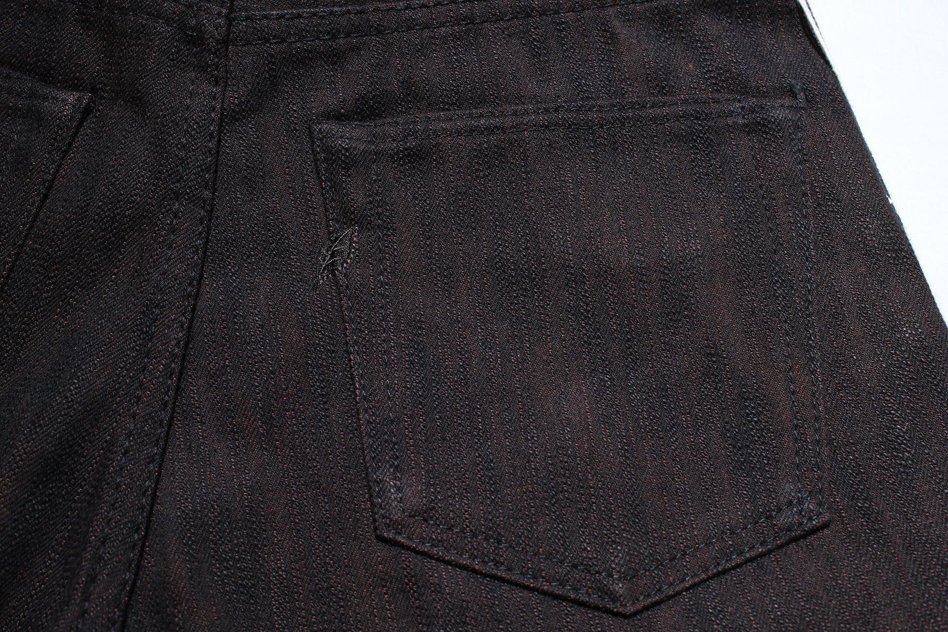 Pure Blue Japan 15oz PER-EX-019-BK "Black X Persimmon" Extra Slub Denim (Relaxed Tapered Fit)